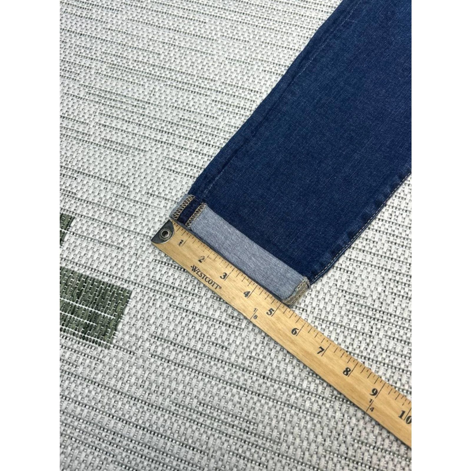 Vintage AG Adriano Goldschmied The Prima Cigarette Roll Up Jeans Womens 29 Blue 29x26 Jeans Size 29" - 6 Thumbnail