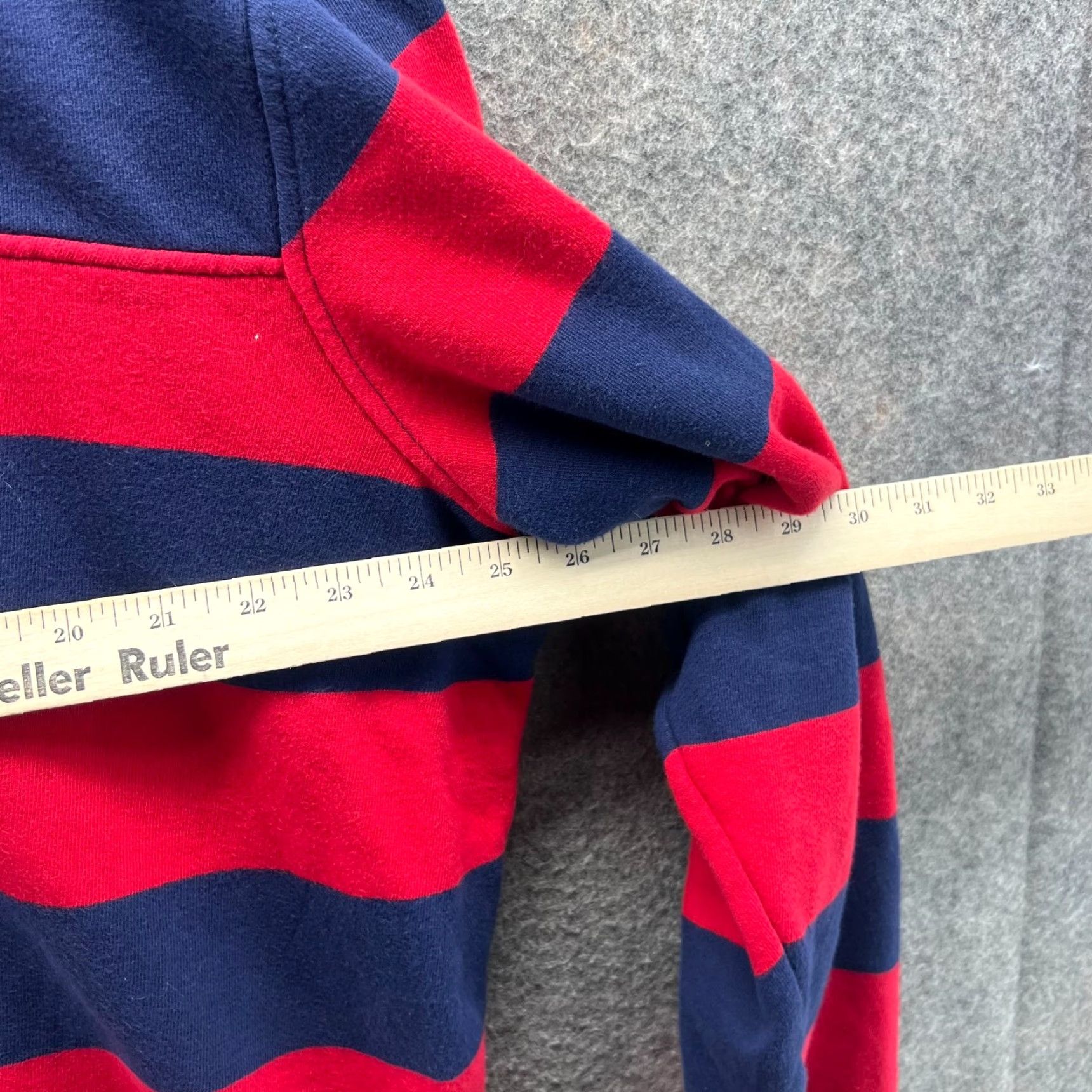 Vineyard Vines Vineyard Vines Pullover Men L Blue Striped Rugby Cotton Quarter Zip Mock Neck Logo Classic Preppy Sweater Size US L / EU 52-54 / 3 - 3 Thumbnail