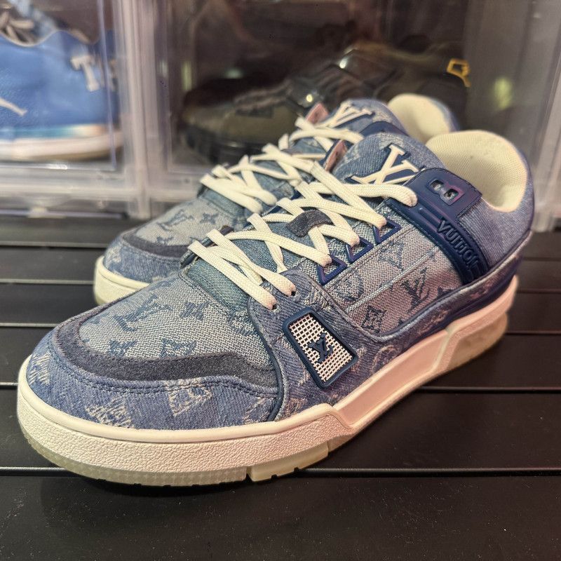 Louis Vuitton Louis Vuitton Trainer Sneakers in Blue -2505 Size US 10 / EU 43 - 1 Thumbnail