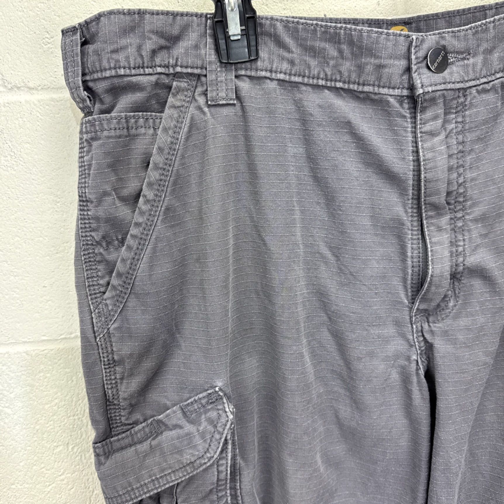 Carhartt Carhartt Force Men's Cargo Pants 38x30 Relaxed Fit Ripstop Gray Workwear Casual Utility Size US 38 / EU 54 - 2 Thumbnail