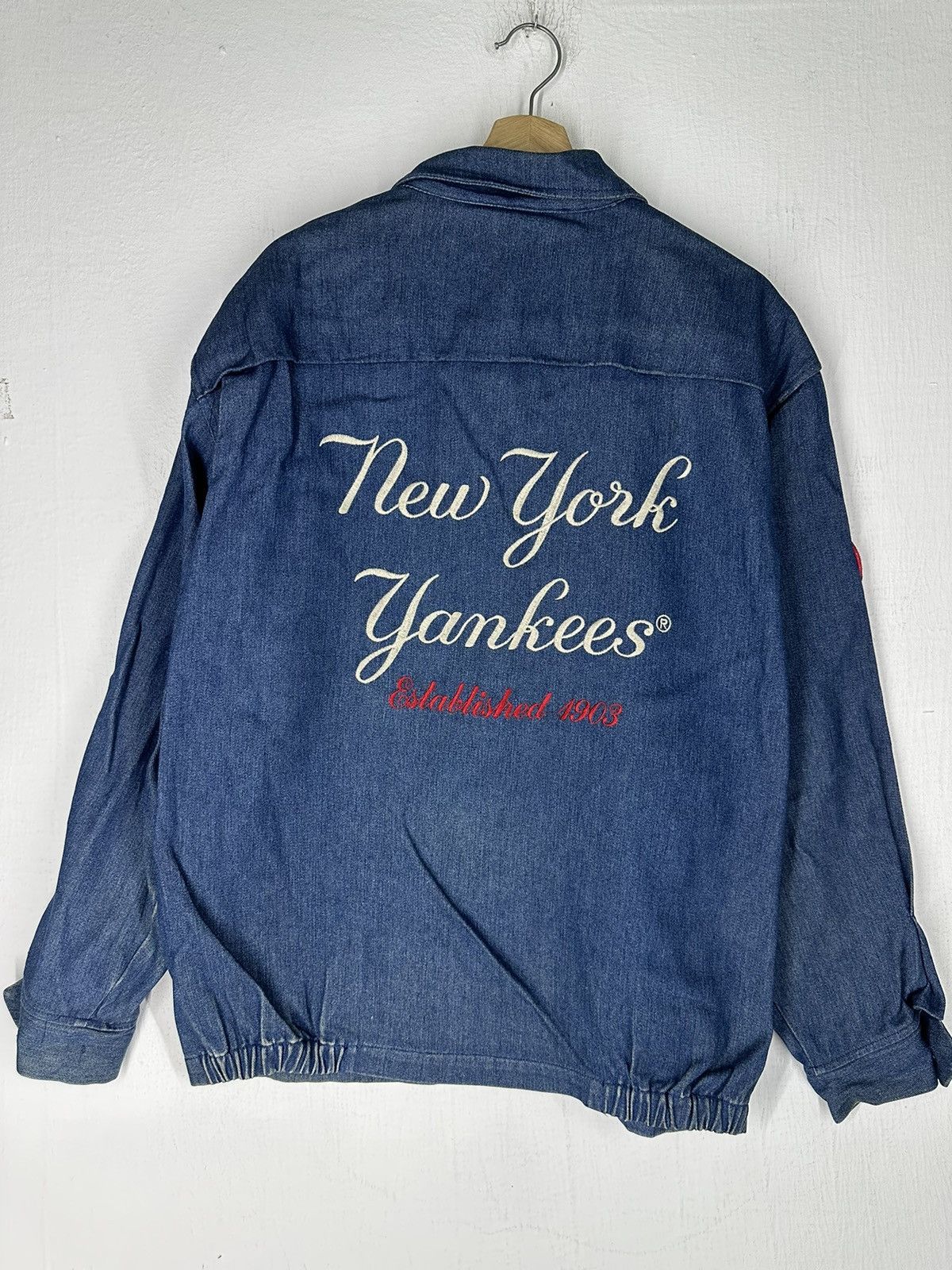 MLB Vintage Starter MLB Embroidery Denim Jacket Size US L / EU 52-54 / 3 - 7 Thumbnail