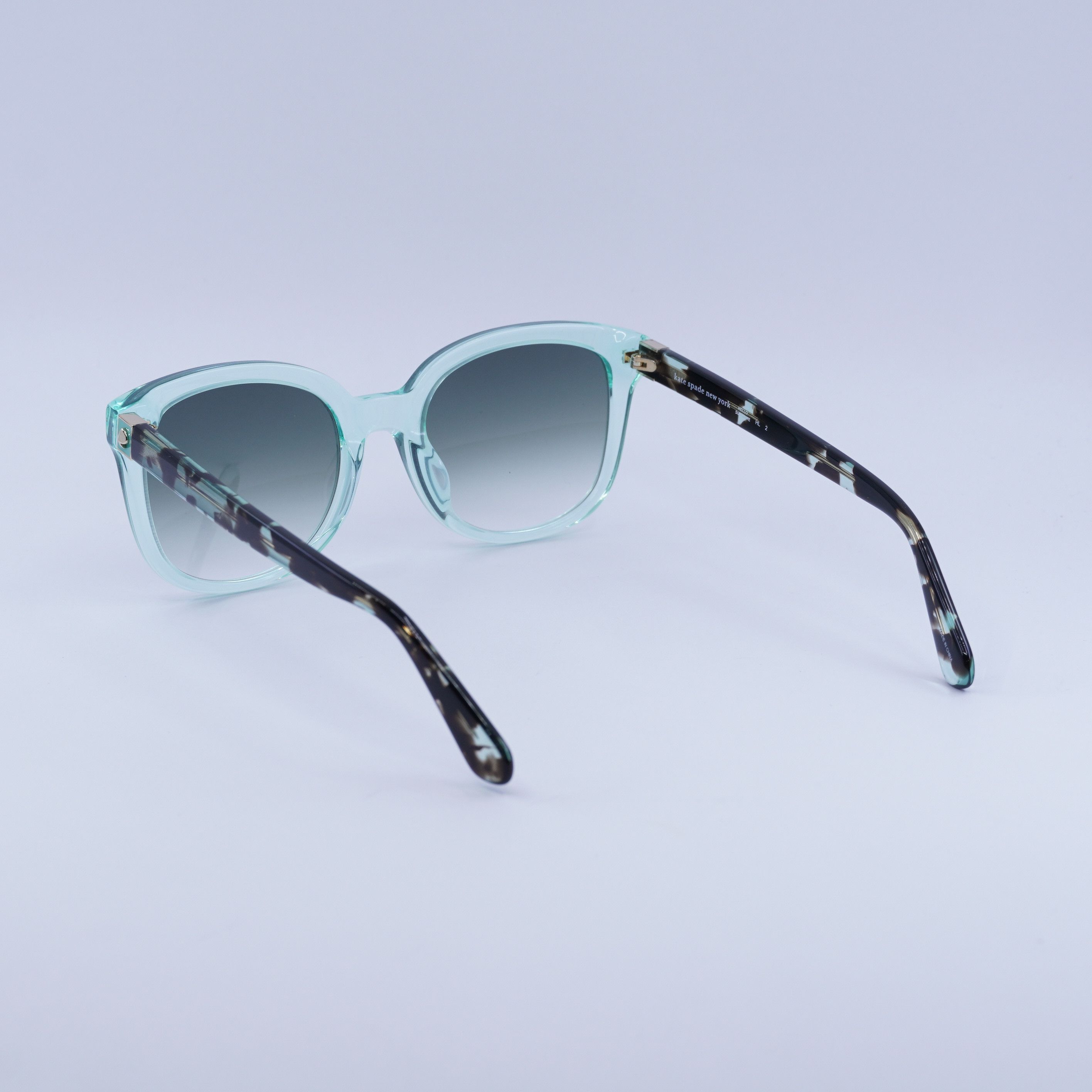Kate Spade Kate Spade GWENITH/S 0ZI9 9K Sunglasses Teal Square Frame Size ONE SIZE - 7 Thumbnail