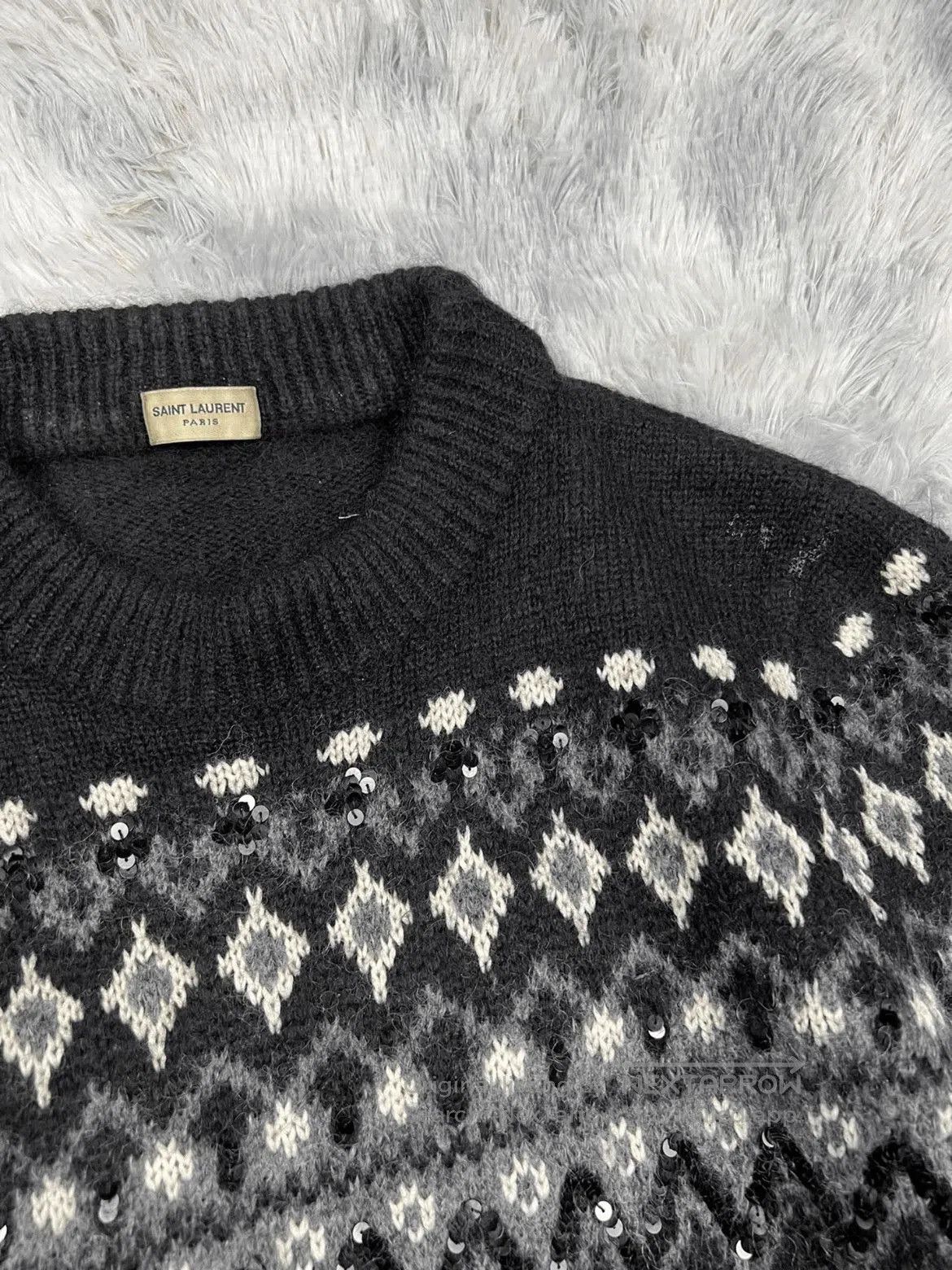 Saint Laurent Paris Saint Laurent Paris 16AW Scale Knitwear Sweater. Size US M / EU 48-50 / 2 - 2 Thumbnail