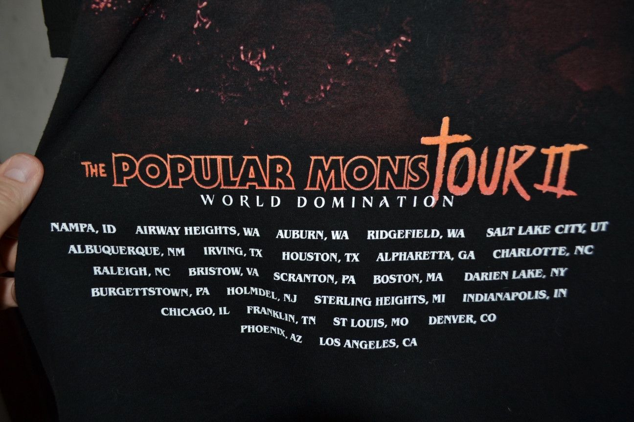 Band Tees Falling in Reverse The Popular MonsTOUR II USA tee XL Size US XL / EU 56 / 4 - 5 Thumbnail