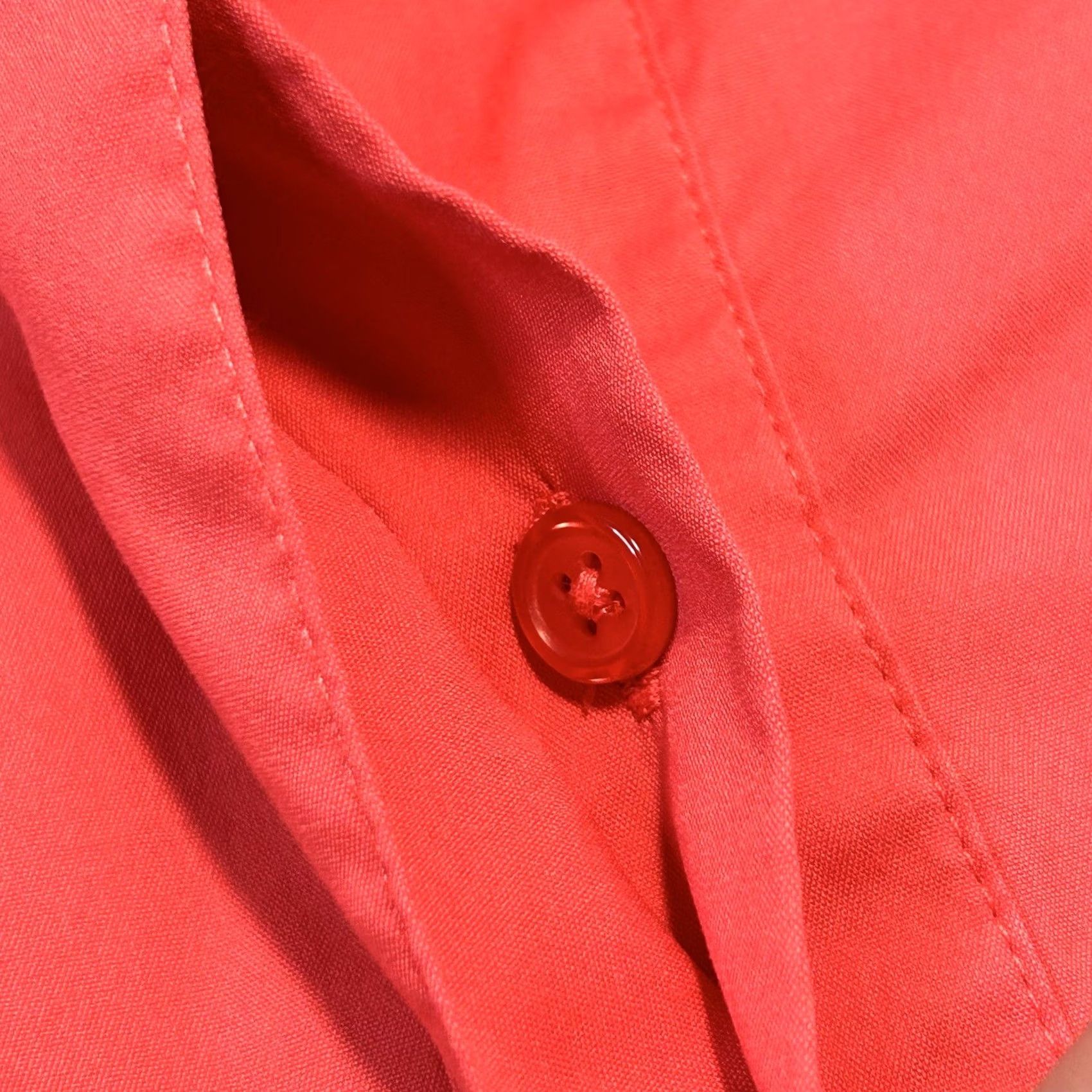 Vintage Chicos Blouse Shirt Women's 3 XL Pink V-Neck Short Sleeve Pullover Button Tunic Casual All Seasons Size XL / US 12-14 / IT 48-50 - 5 Thumbnail