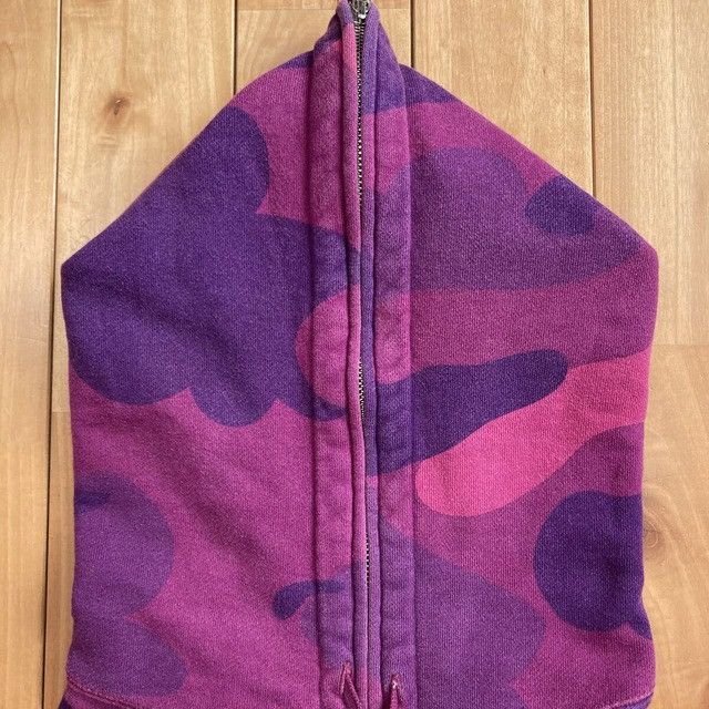 Bape BAPE Giant Purple Camo Full Zip Hoodie a bathing ape NIGO Size US L / EU 52-54 / 3 - 3 Thumbnail