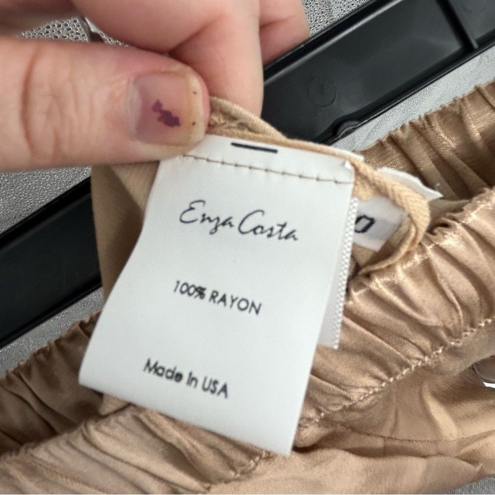 Enza Costa ENZA COSTA SATIN BERMUDA SHORT WITH POCKETS DAY TO DATE Size 25" / US 0 / IT 36 - 3 Thumbnail