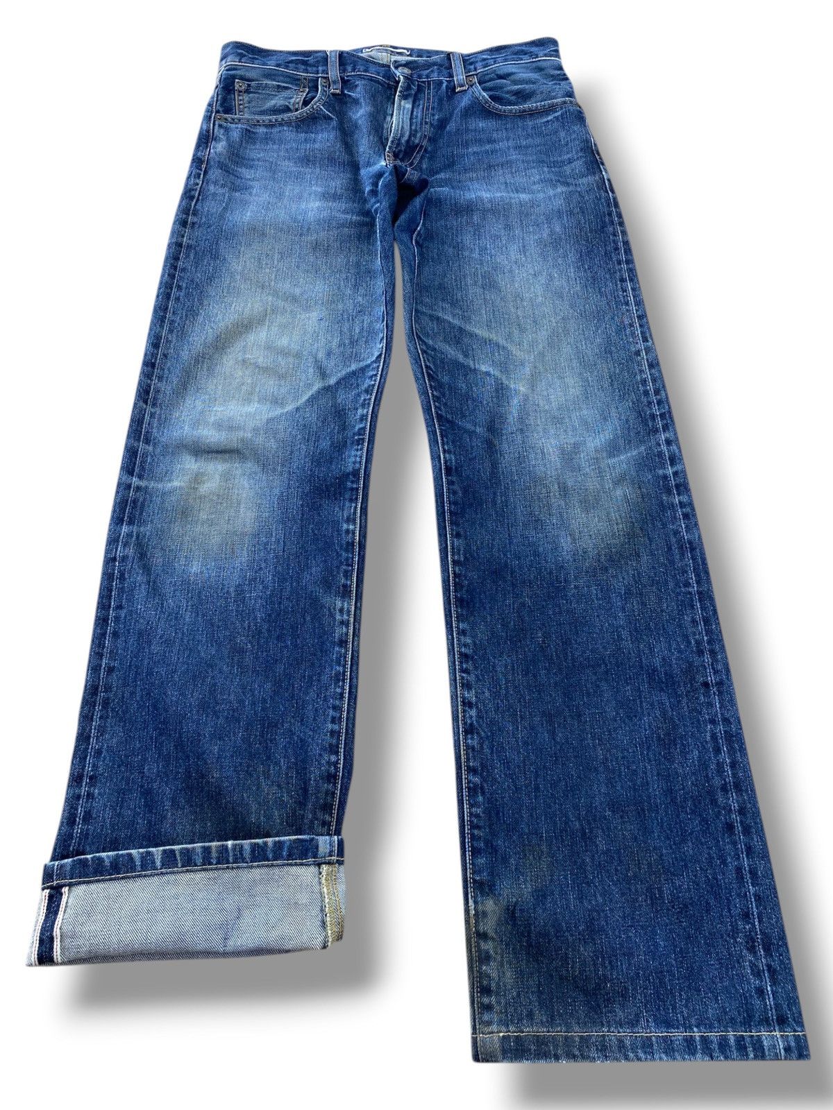 Uniqlo Uniqlo X Selvedge Faded Wash Straight Leg Style Jeans Size US 32 / EU 48 - 1 Thumbnail