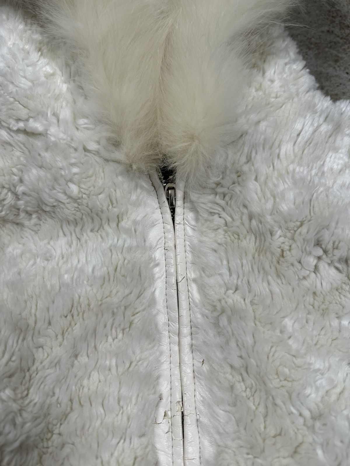 If Six Was Nine × Japanese Brand × Le Grande Bleu (L.G.B.) Vintage Y2K Faux Fur Beige Bomber Jacket Japanese Style Size US S / EU 44-46 / 1 - 6 Thumbnail