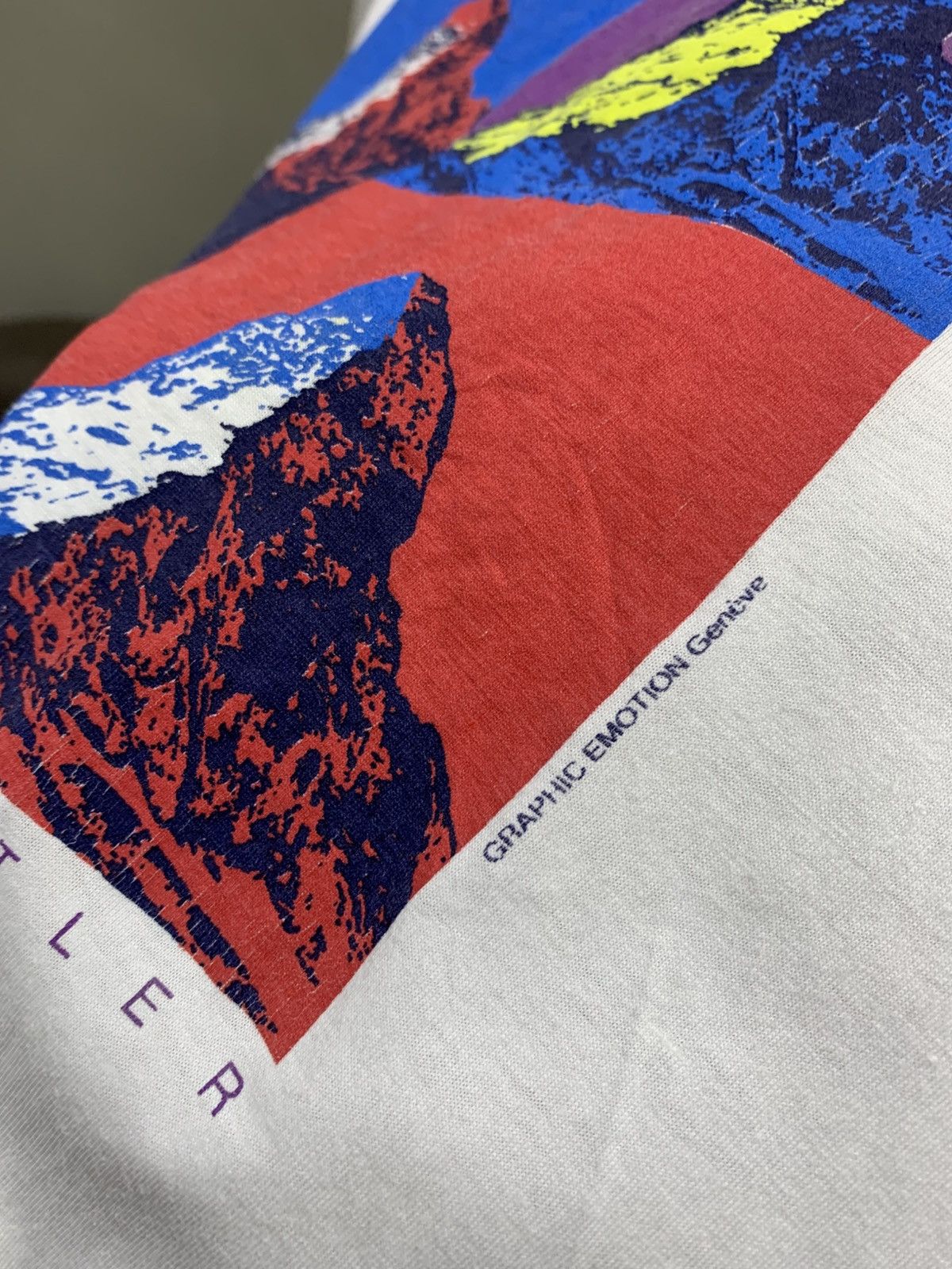 Art Comes First VINTAGE 90s MATTERHORN BY YVAN HOSTETTLER ARTWORK TEE Size US M / EU 48-50 / 2 - 3 Thumbnail