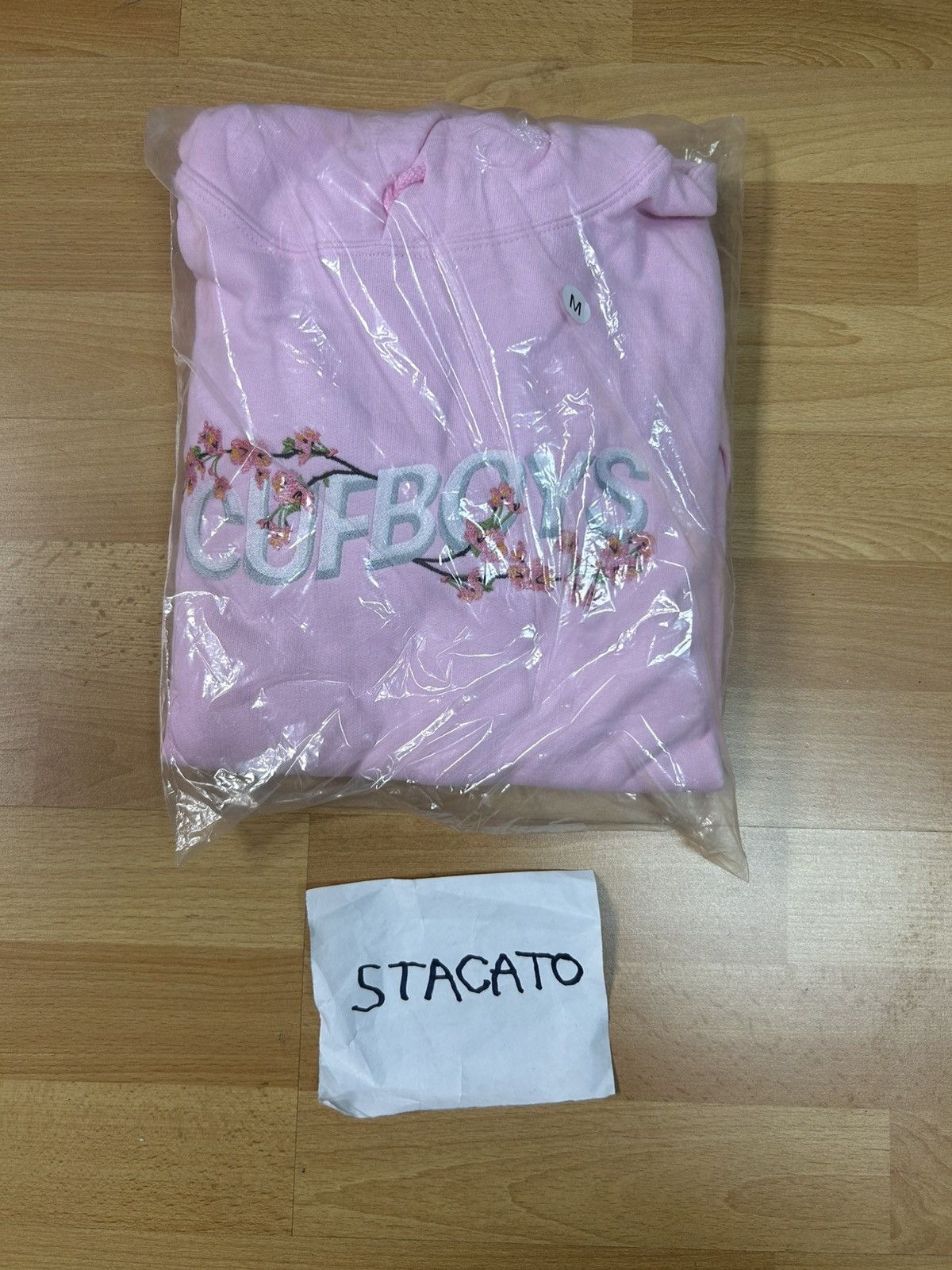 Rap Tees × Vintage CUFBOYS Cherry Blossom Hoodie Pink Size US M / EU 48-50 / 2 - 2 Thumbnail