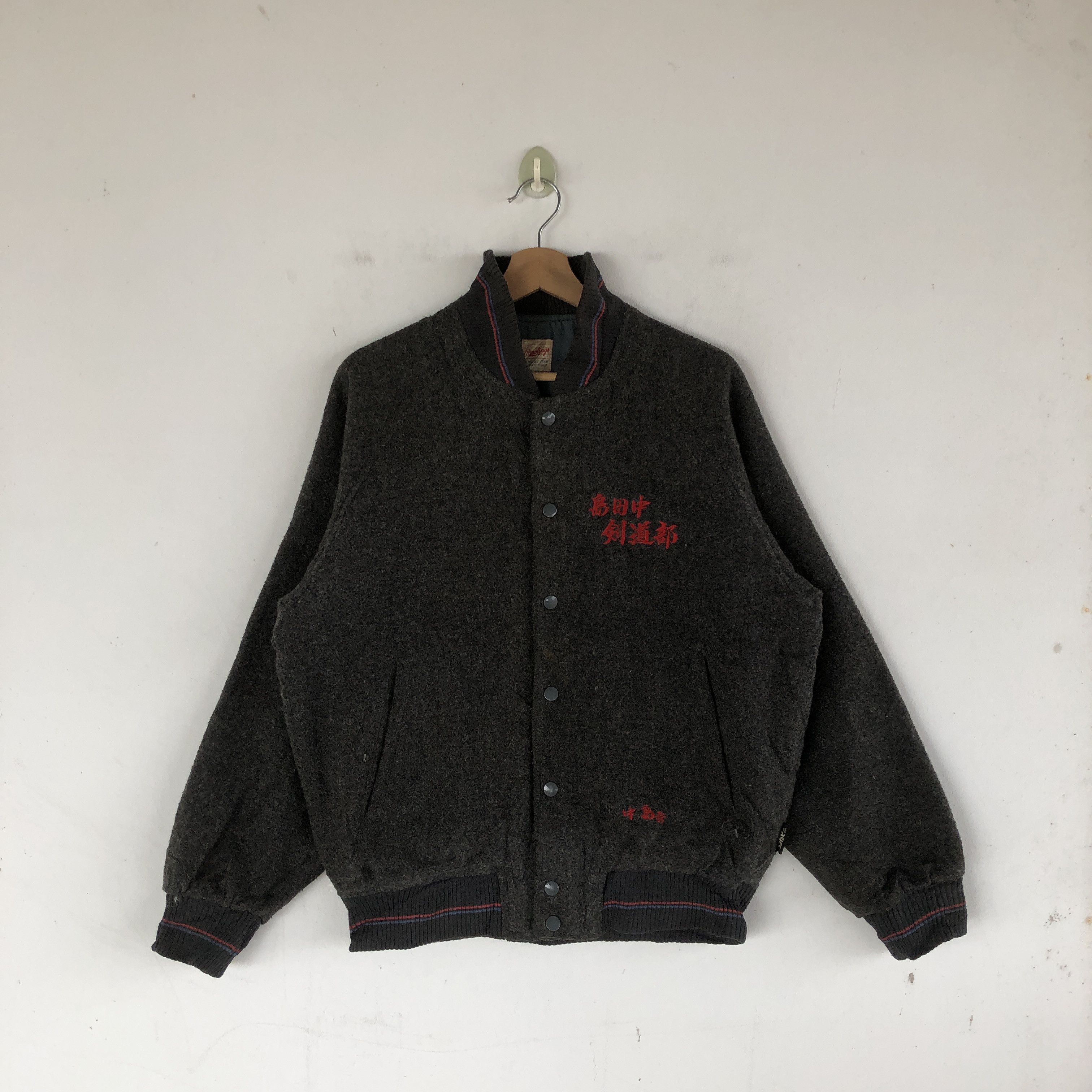 Vintage Rawlings Varsity Jackets Japanese Baseball Wool Jackets Size US M / EU 48-50 / 2 - 1 Thumbnail