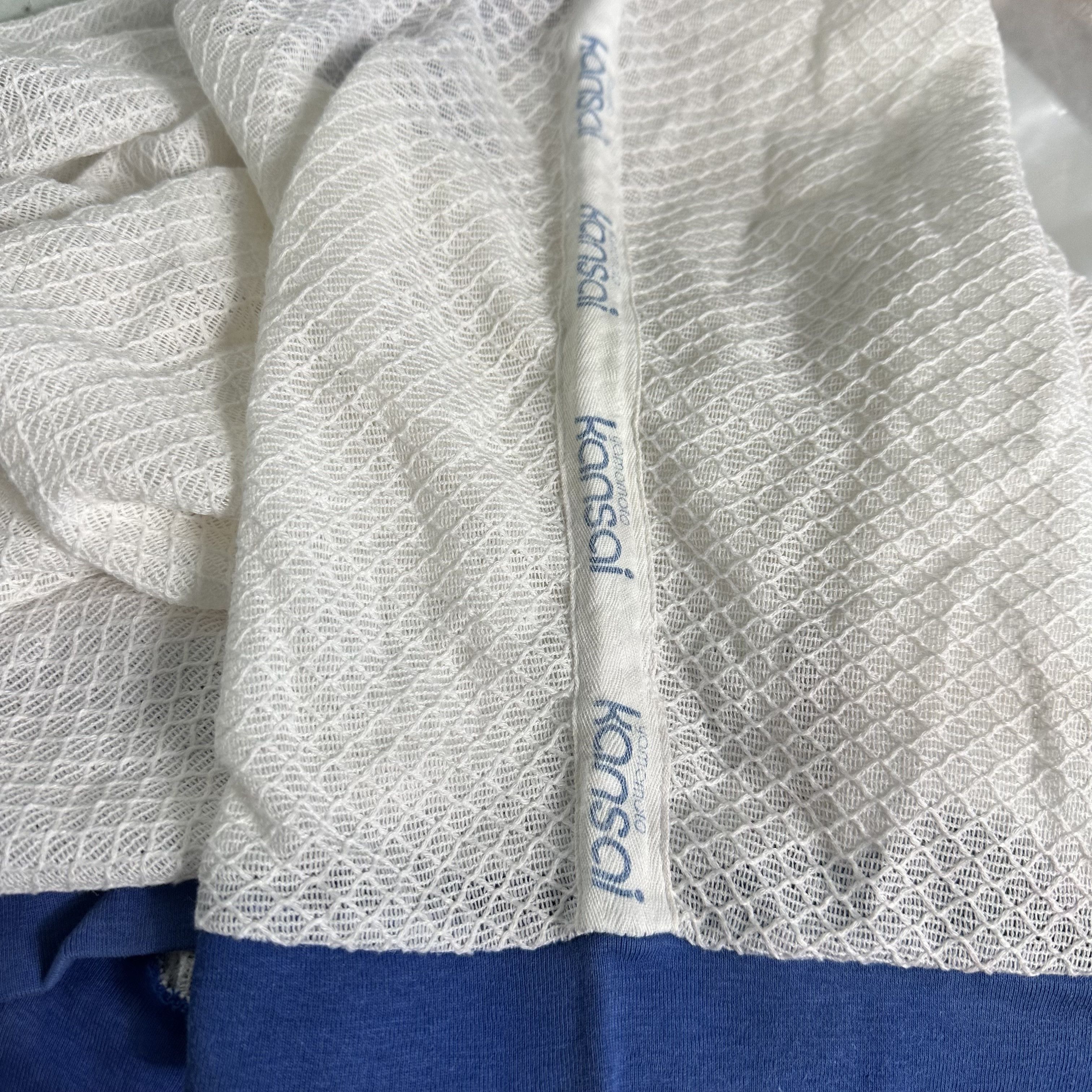 Kansai Yamamoto 🔥RARE🔥Vtg Kansai Yamamoto EYE Sleeve Tape Mesh Shirt Size US L / EU 52-54 / 3 - 5 Thumbnail