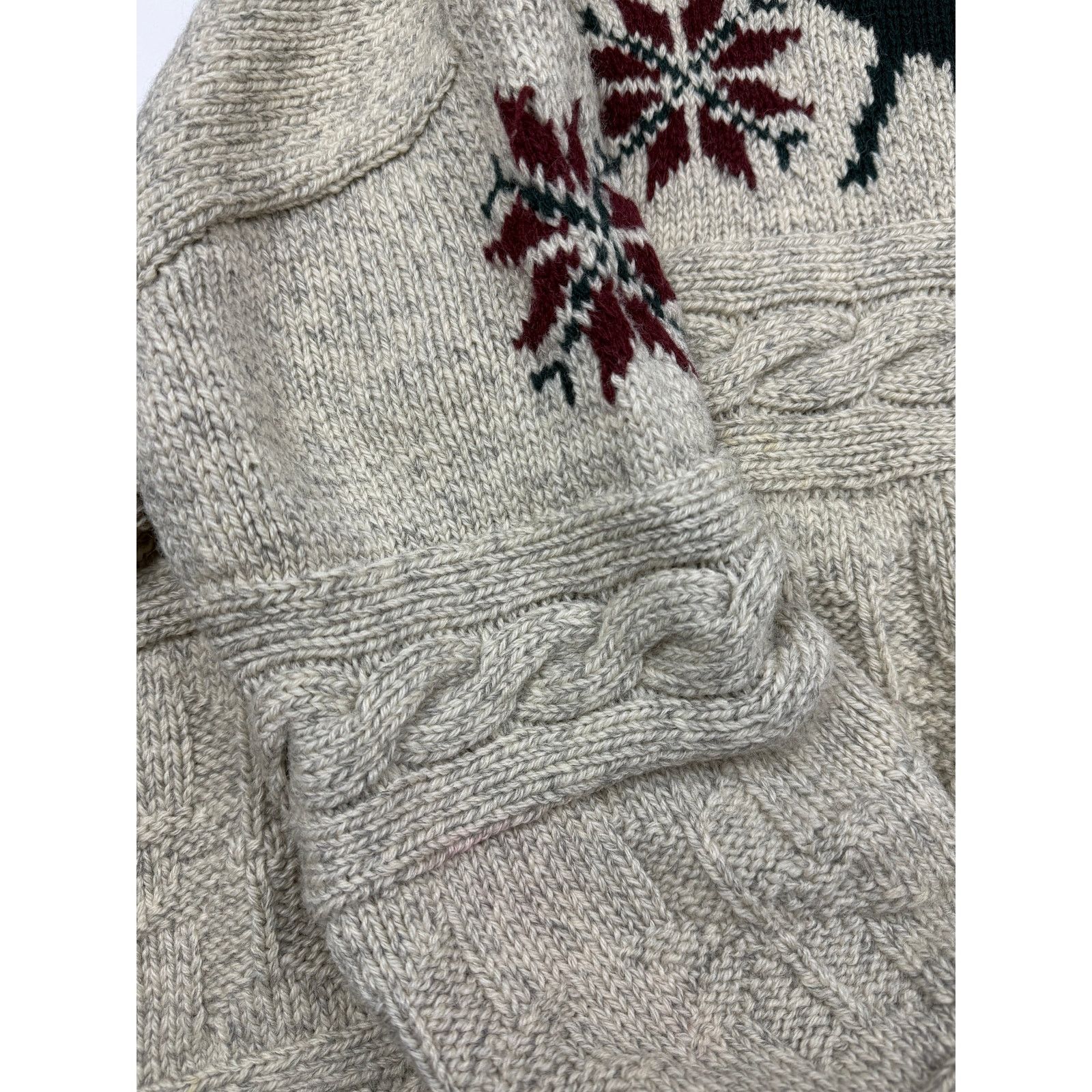 Vintage Vintage 90 Polo Ralph Lauren Wool Hand Knit Cable Sweater XL Size US XL / EU 56 / 4 - 6 Thumbnail