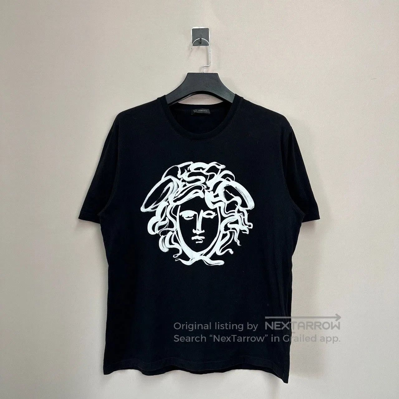 versace classic embroidered short sleeve shirt.