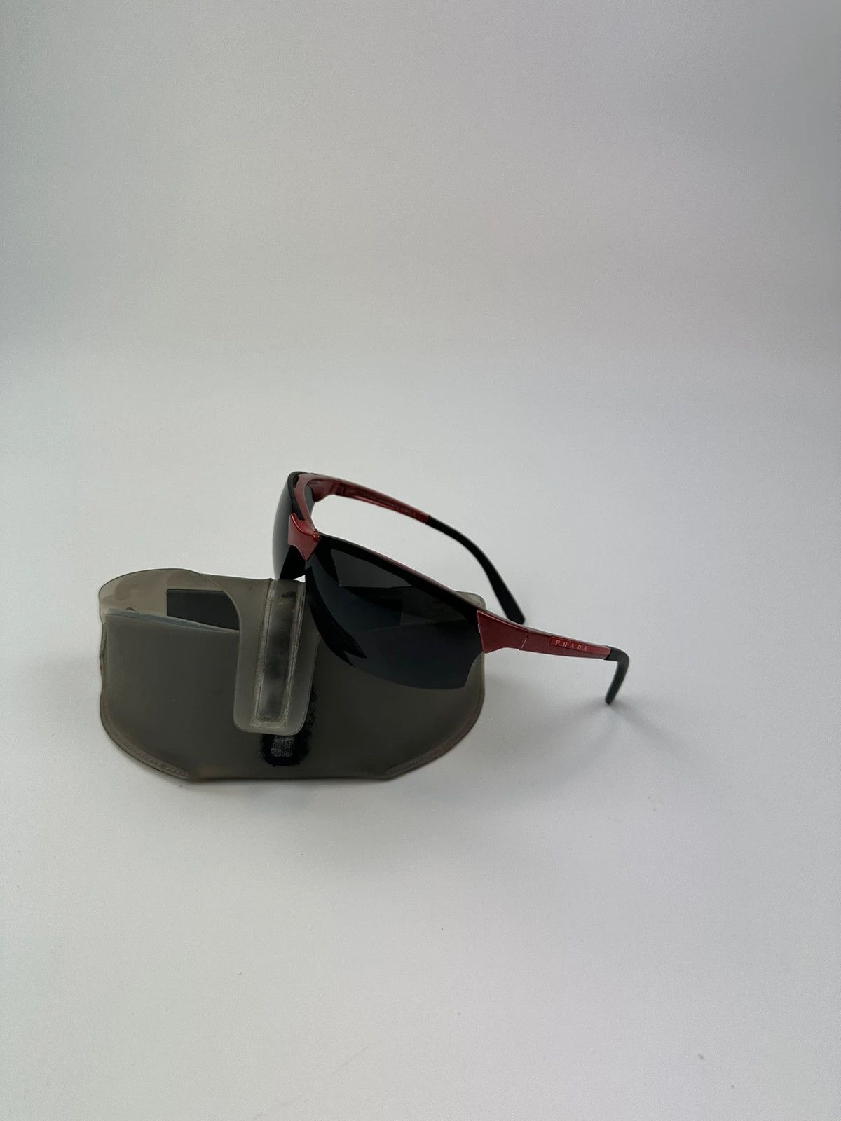 Prada Prada Sport 00’s Red & Black Sunglasses Size ONE SIZE - 1 Thumbnail