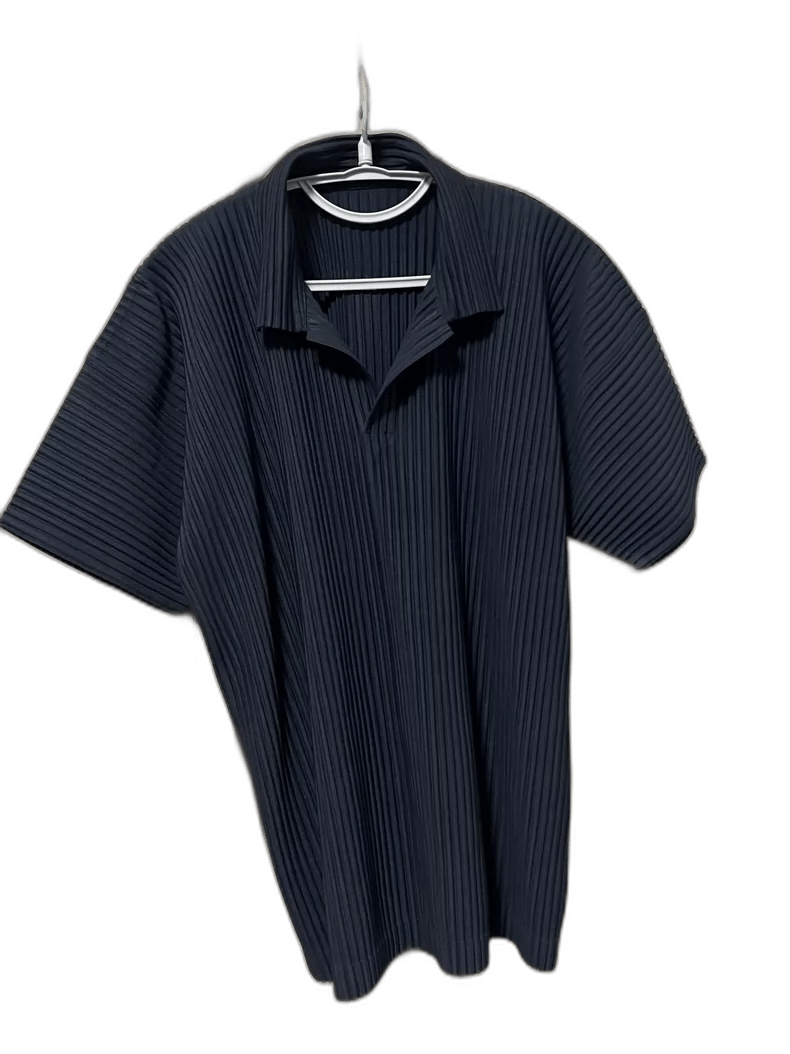 Issey Miyake Navy Short Sleeve Polo Shirt