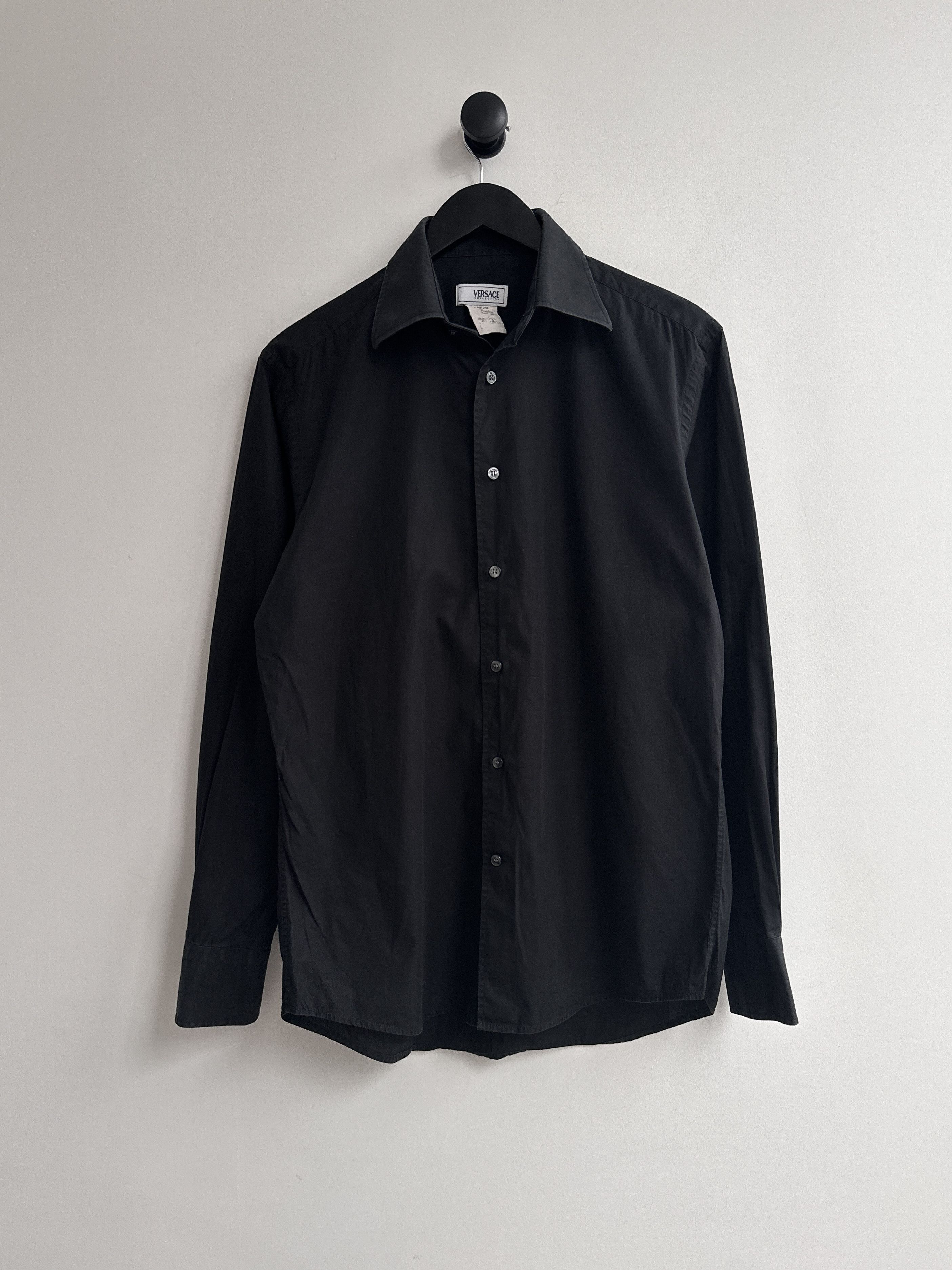 Versace Vintage Versace Collection Black Shirt Size US M / EU 48-50 / 2 - 1 Thumbnail