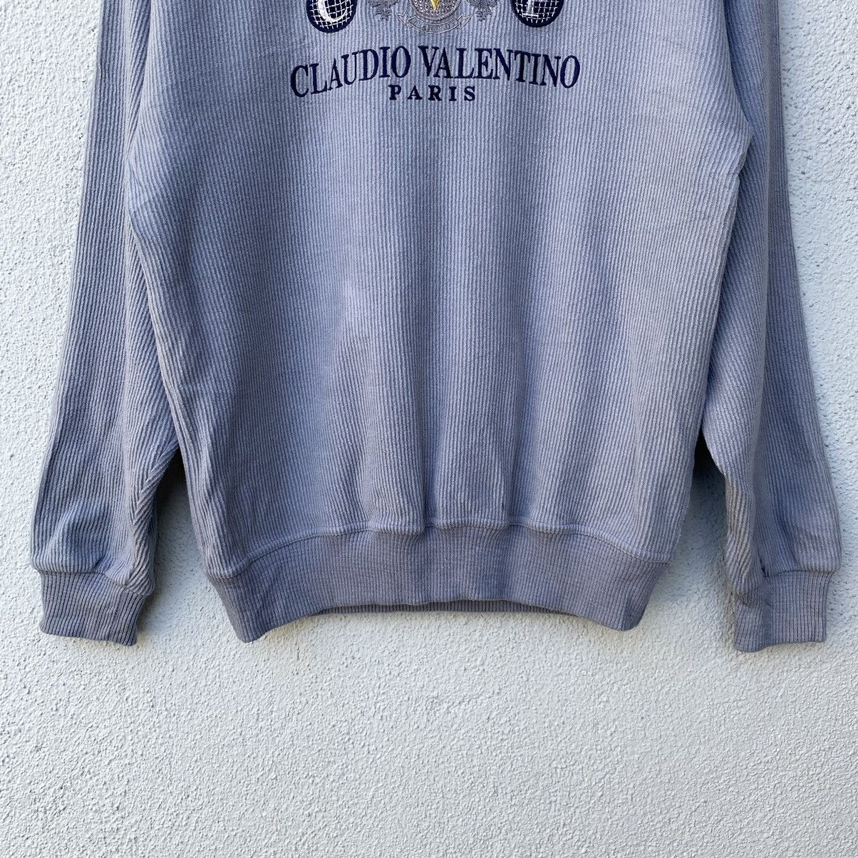 Japanese Brand Vintage Claudio Valentino Embroidery Logo Knit Sweatshirt Size US M / EU 48-50 / 2 - 3 Thumbnail