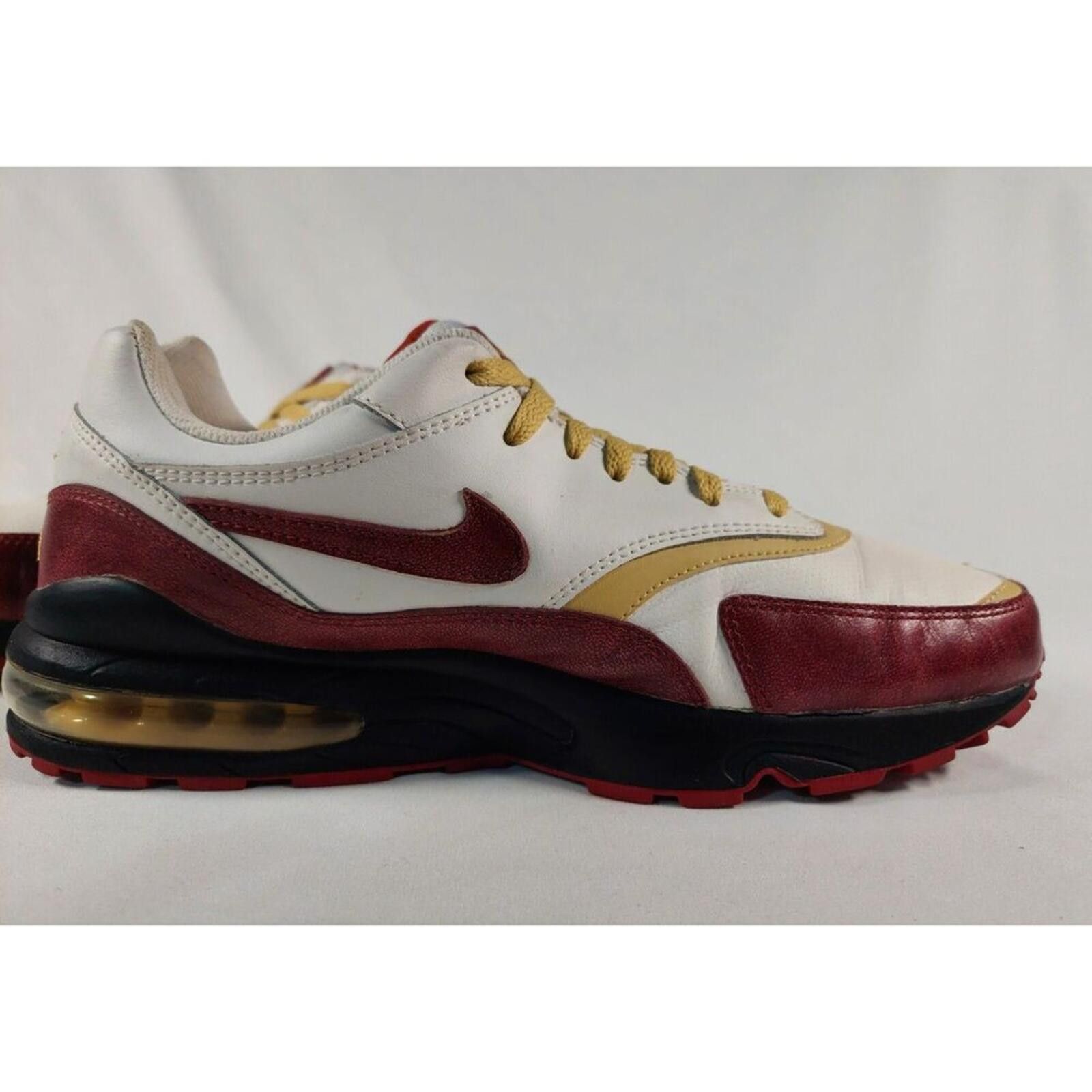 Nike 2008 Vintage Nike Air Max Red Leather 10M 609057-162 Size US 10 / EU 43 - 3 Thumbnail