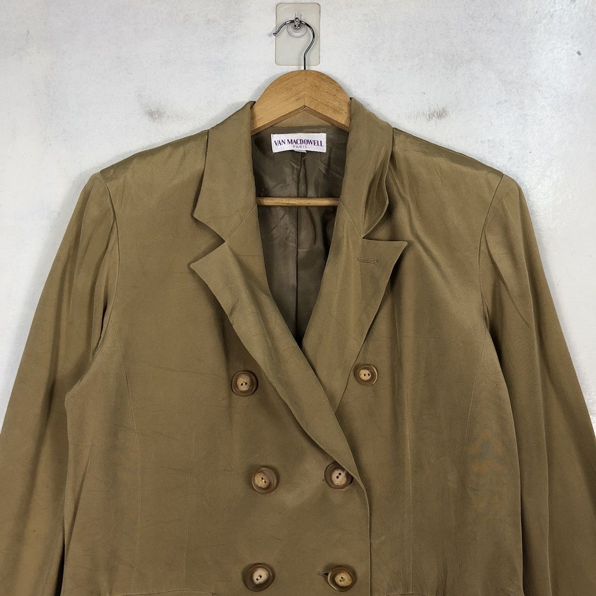 Other Van Macdowell Paris Double Breasted Overcoat Size US M / EU 48-50 / 2 - 2 Thumbnail