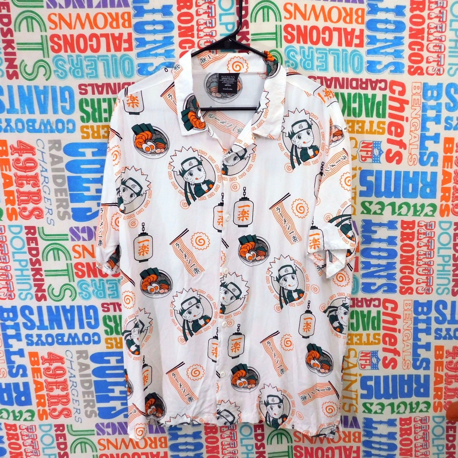 Other Naruto AOP Short Sleeve Button Down Shirt Size L White Size US L / EU 52-54 / 3 - 1 Thumbnail