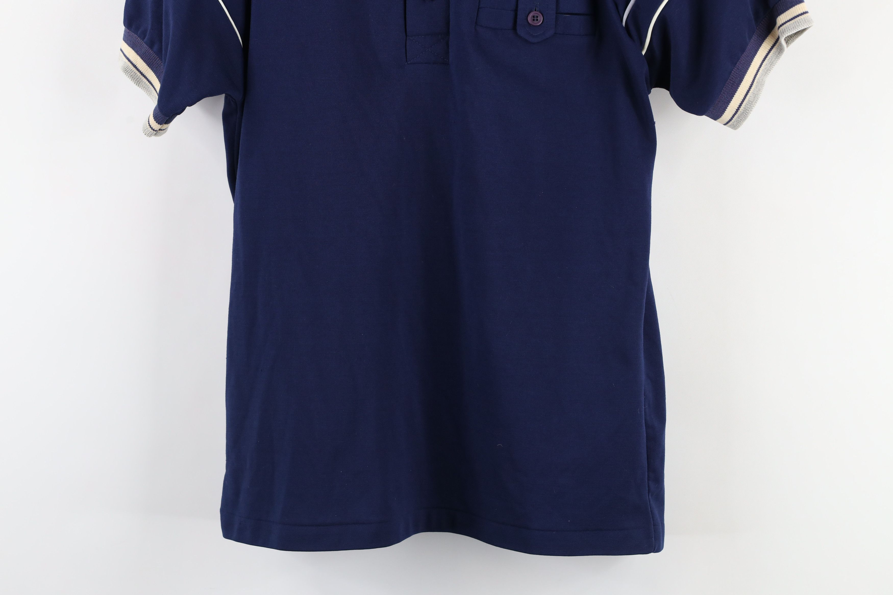 Vintage Vintage 70s Streetwear Striped Knit Collared Polo Shirt USA Size US M / EU 48-50 / 2 - 3 Thumbnail