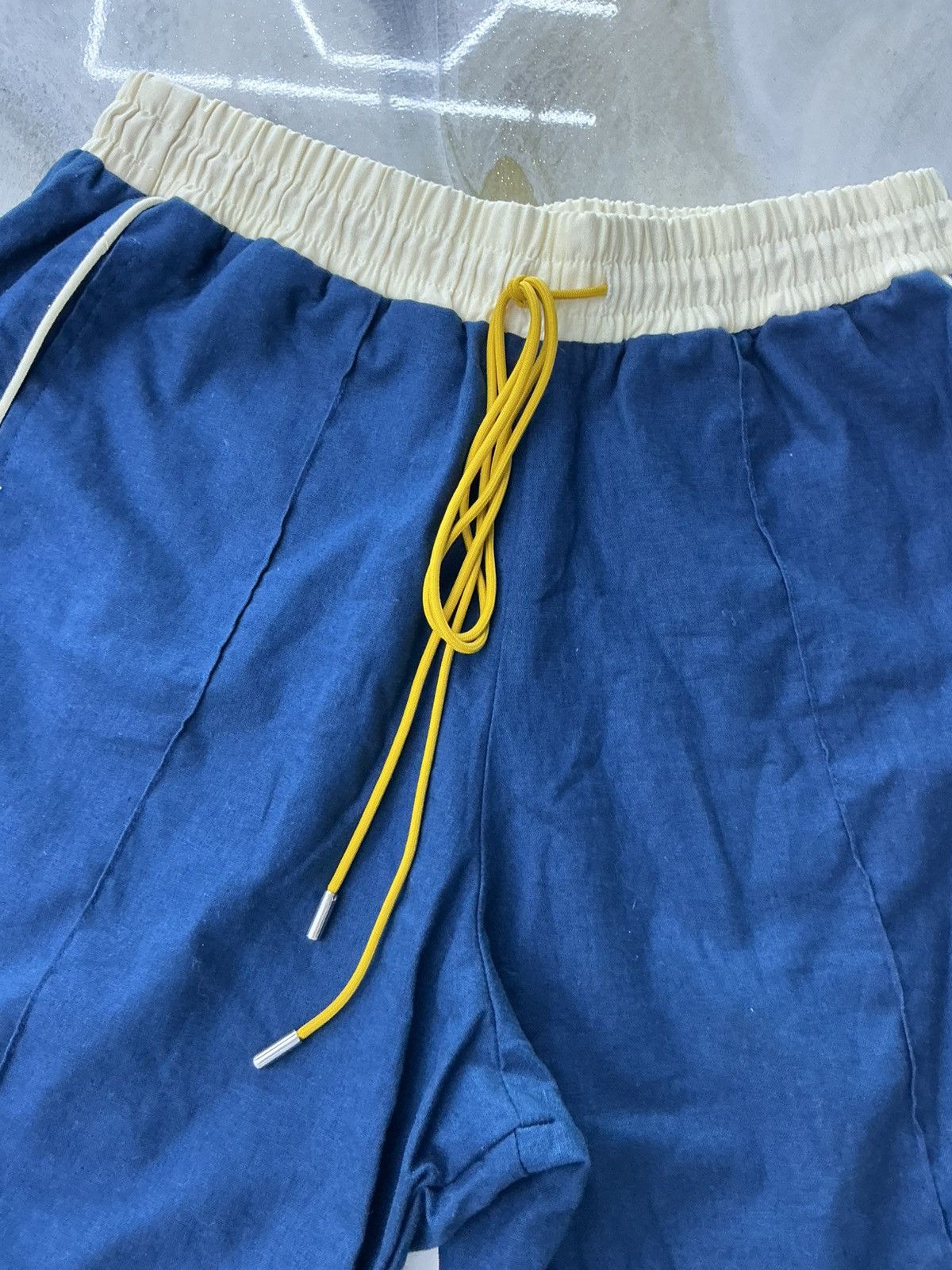 Rhude Rhude Shorts Navy Cream Yellow Size S Size US 30 / EU 46 - 6 Thumbnail