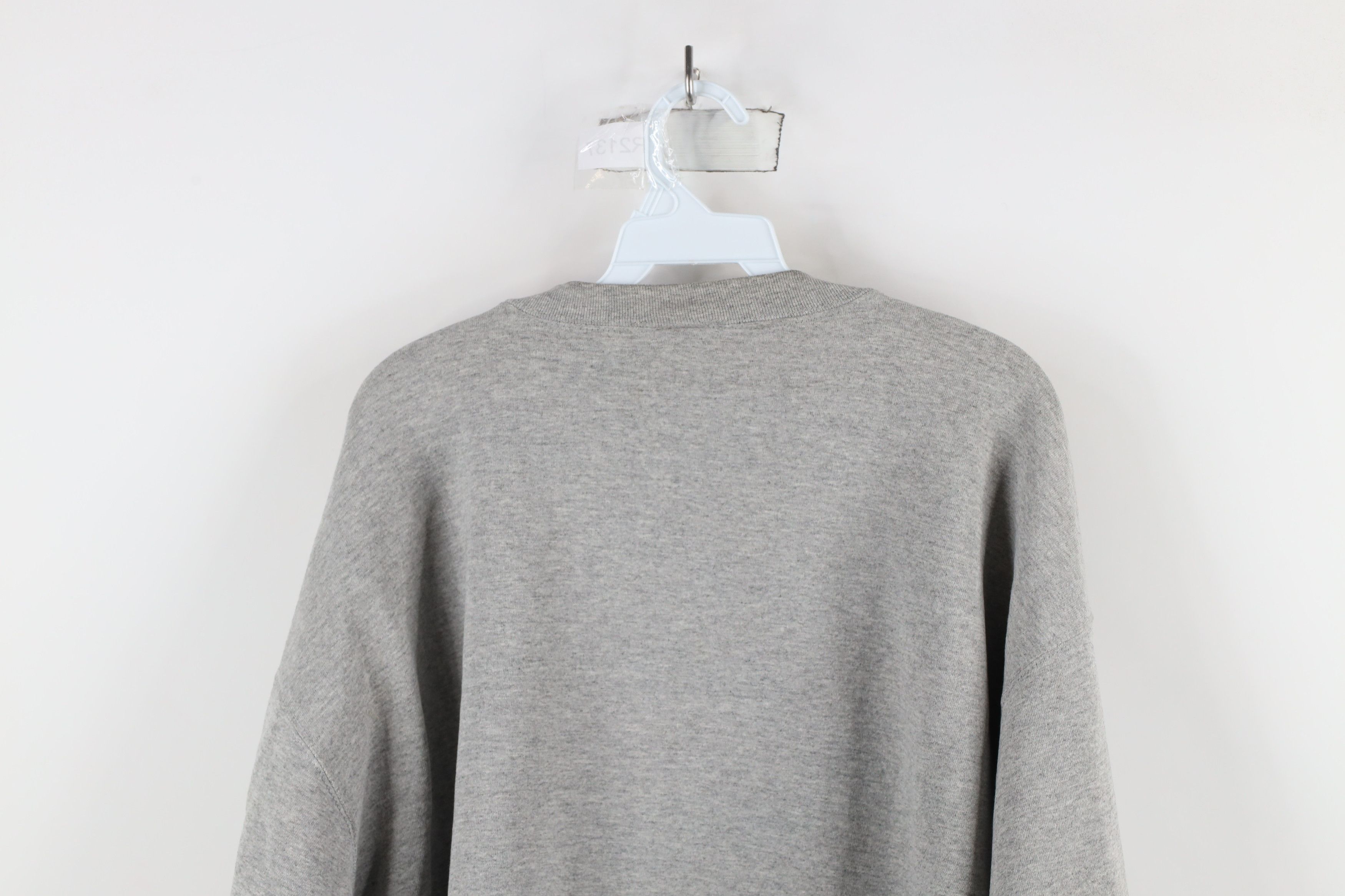 Nike × Vintage Vintage 90s Nike Air Big Swoosh Crewneck Sweatshirt Gray USA Size US XL / EU 56 / 4 - 11 Thumbnail