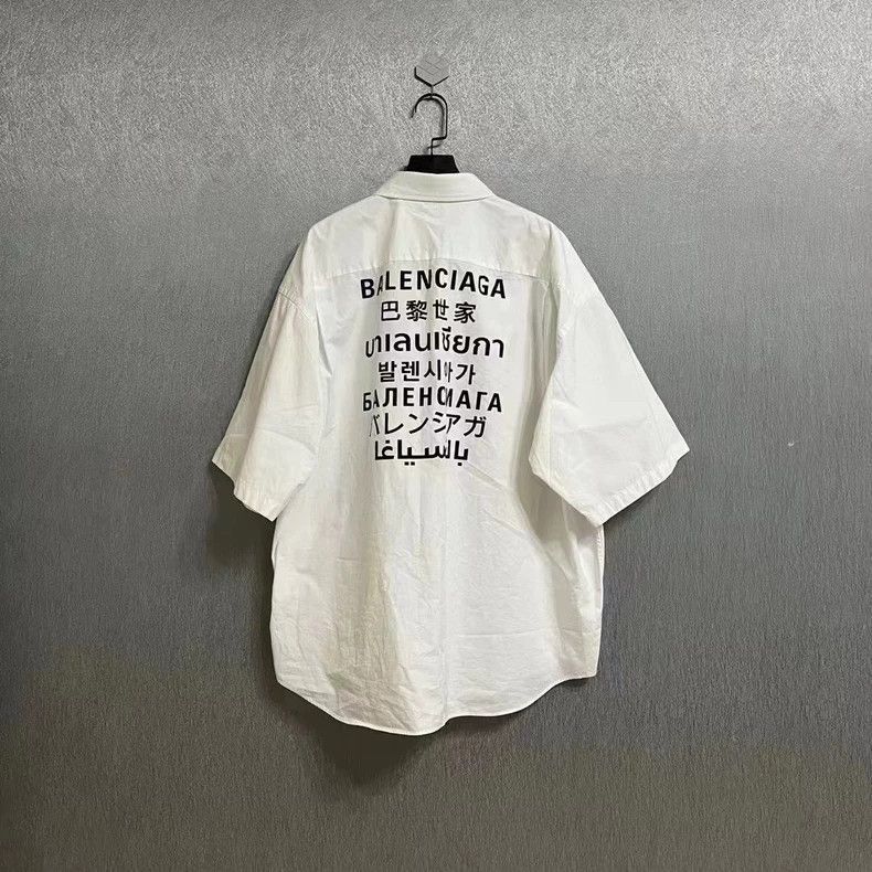 Balenciaga Balenciaga Short Sleeve ButtonUp Shirt-2505 Size US M / EU 48-50 / 2 - 2 Thumbnail
