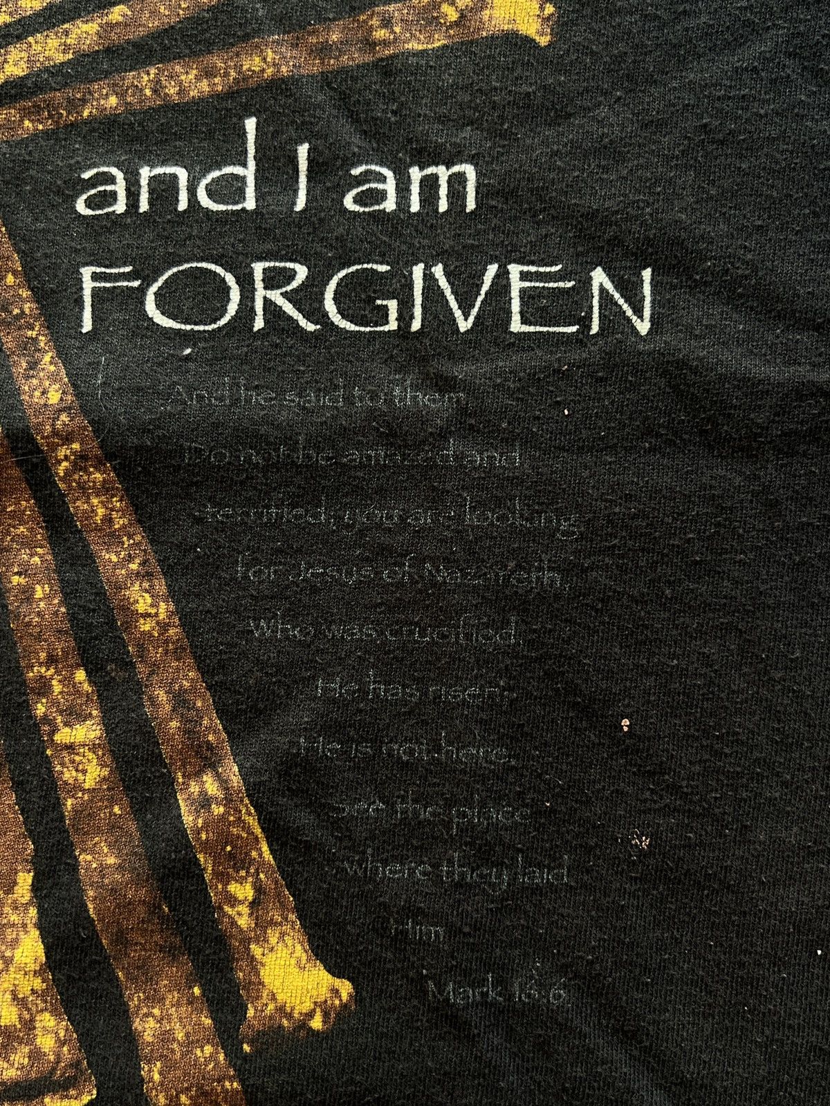Delta Jesus Red Letter He Is Risen And I Am Forgiven Mark 16:6 Size US L / EU 52-54 / 3 - 3 Thumbnail