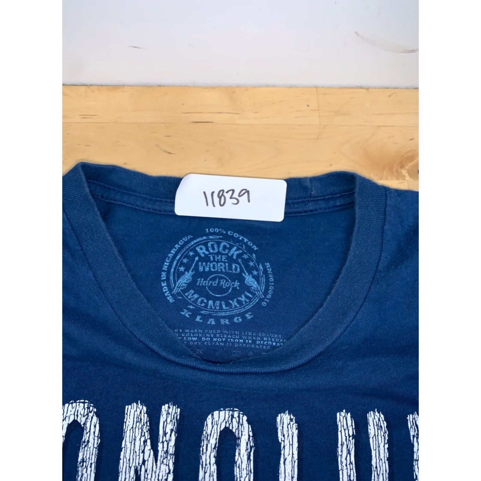 Hard Rock Cafe Hard Rock Cafe Shirt Mens XL Blue 11839 Graphic Print Short Sleeve Crew Neck T-Shirt Rock Music Casual Men Size US XL / EU 56 / 4 - 2 Thumbnail