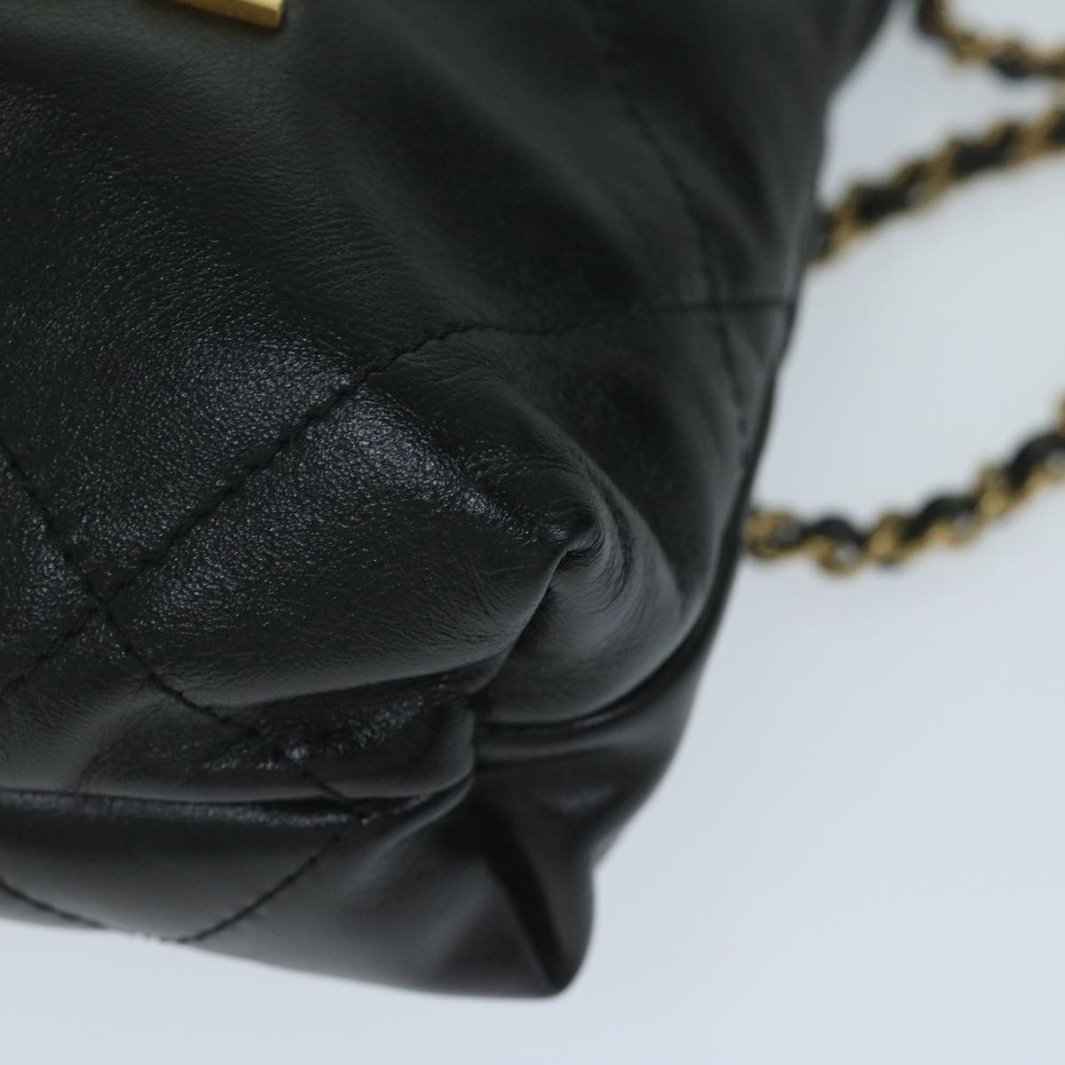 Chanel CHANEL CHANEL 22 Chain Hand Bag Leather Black As3980 CC Size ONE SIZE - 8 Thumbnail