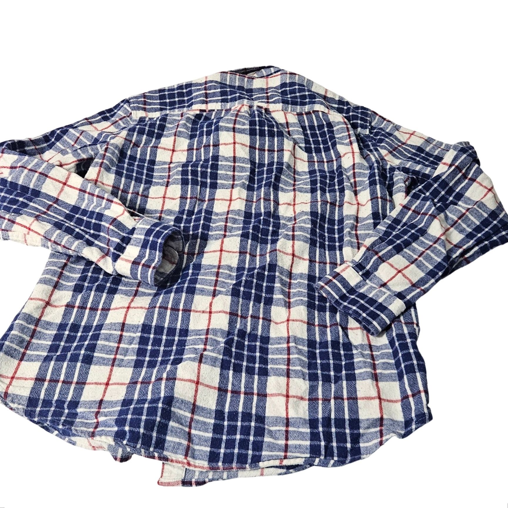 Vintage LL Bean Mens Plaid Flannel Button Shirt Long Sleeve M gray Blue Plaid Button-Down Collar Casual Fall Winter Mens Size US M / EU 48-50 / 2 - 3 Thumbnail