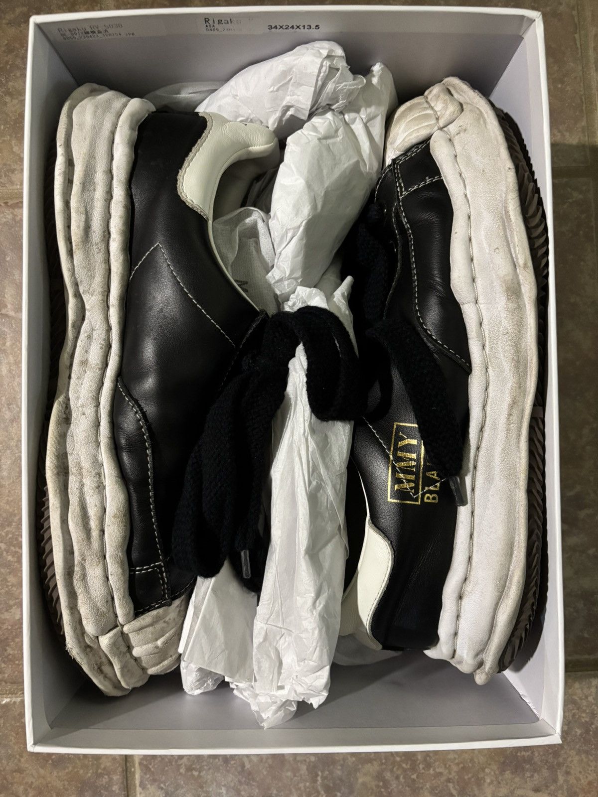 Maison MIHARA YASUHIRO Maison Mihara Yasuhiro Blakey OG Sole Leather Low Size US 12 / EU 45 - 1 Thumbnail