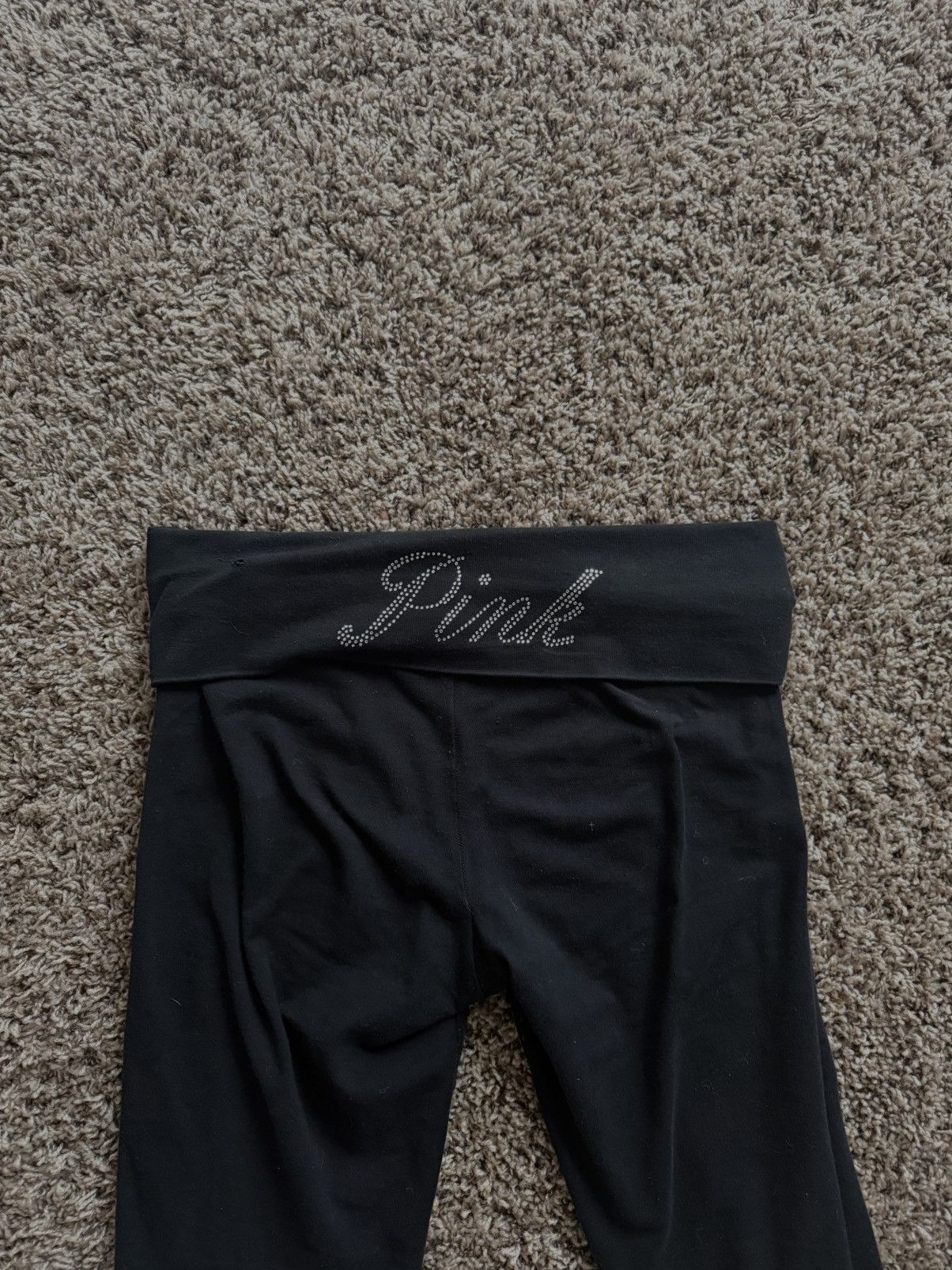 Victoria's Secret Black Victoria's Secret PINK fold over leggings Size 30" / US 8 / IT 44 - 3 Thumbnail