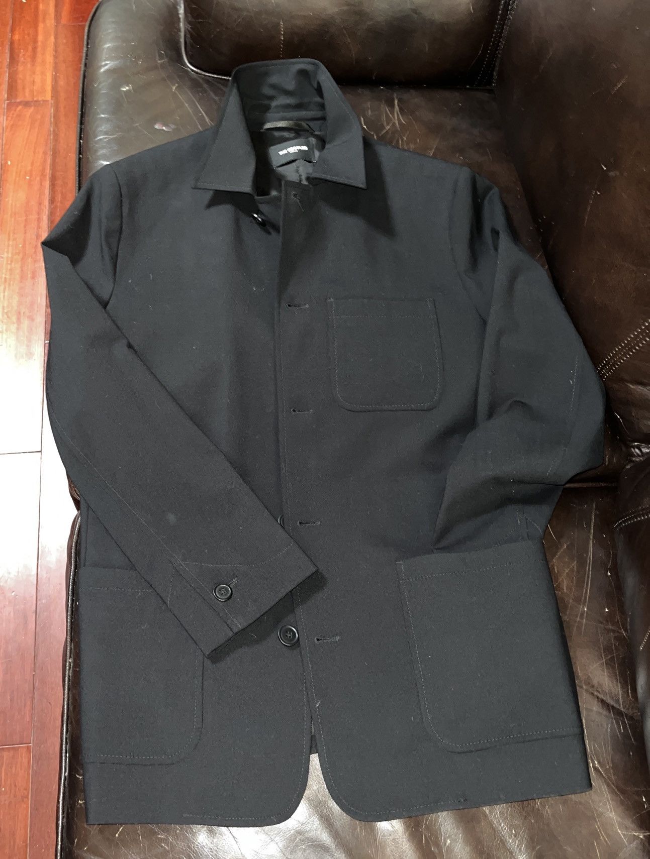The Kooples RARE/ The Kooples Black Wool Chore Coat EU 46 US 36 Mod Punk Size US S / EU 44-46 / 1 - 4 Thumbnail