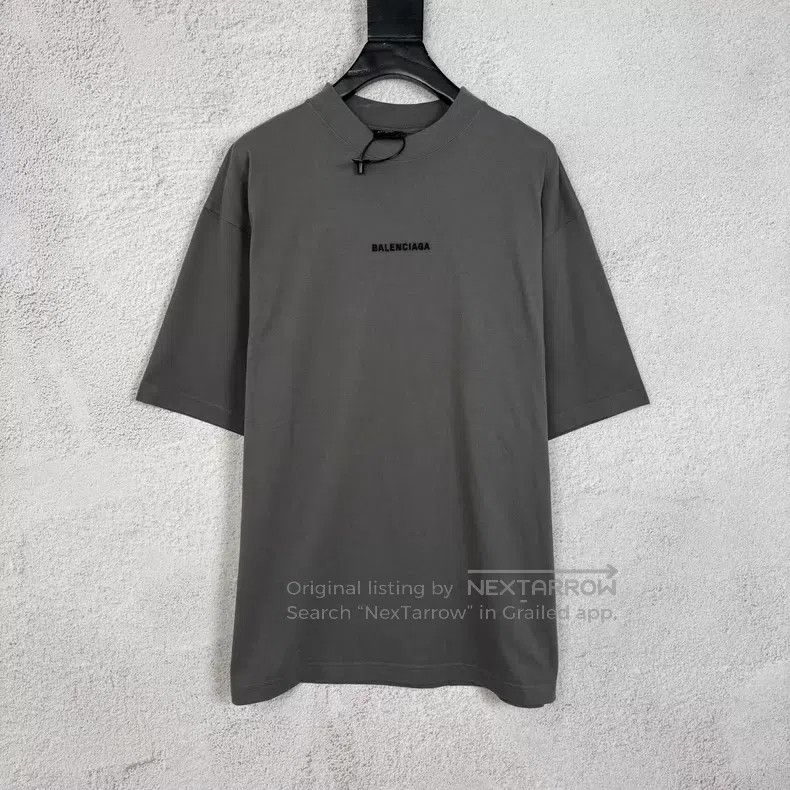 Balenciaga Balenciaga Front and Back Embroidered Letter Short Sleeve Size US M / EU 48-50 / 2 - 1 Thumbnail