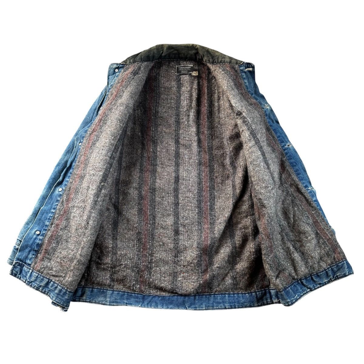 Vintage 70s Sears Work'n Leisure Denim Chore Blanket Distressed Size US L / EU 52-54 / 3 - 4 Thumbnail