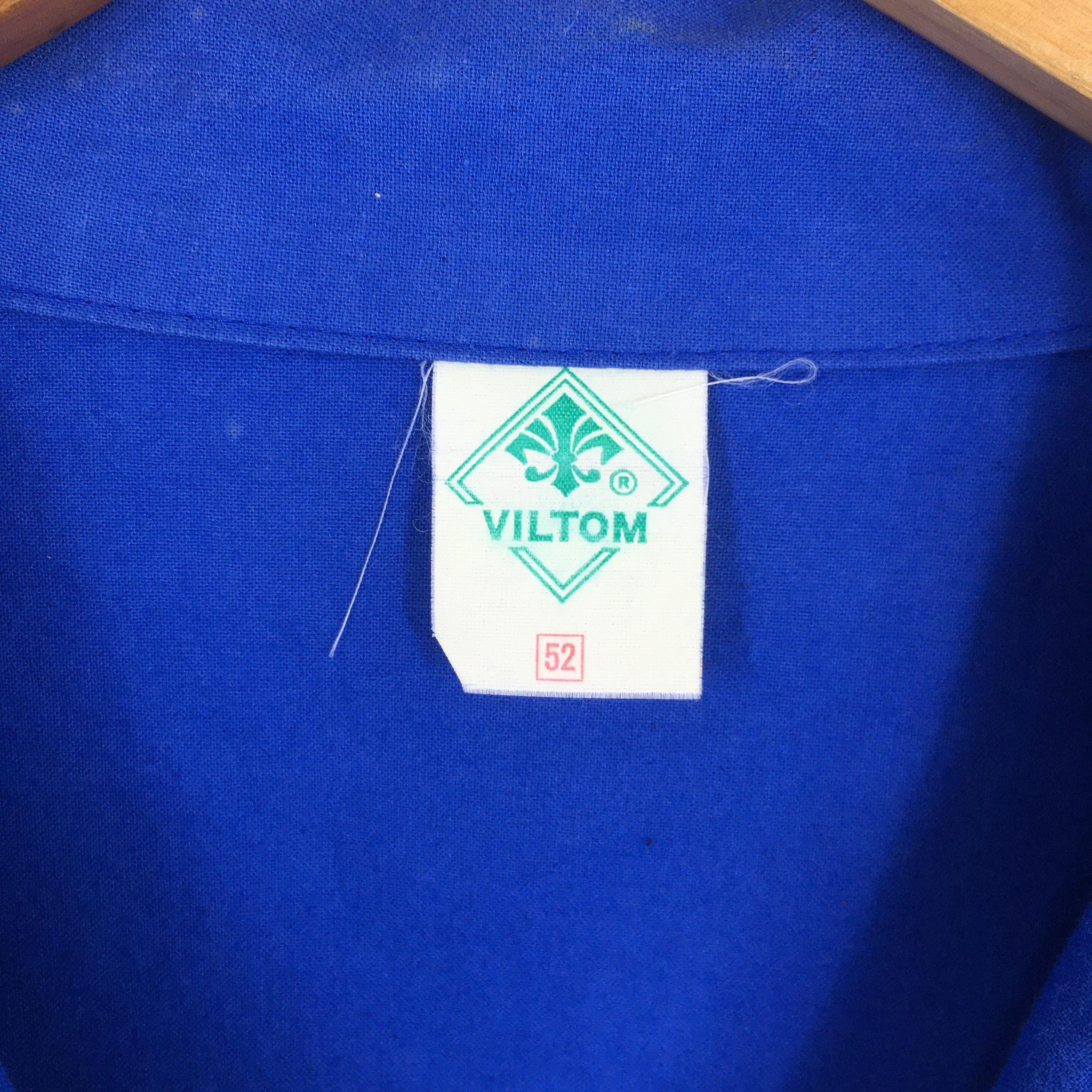 Le Laboureur 80s Viltom Frenchwork Sanforized Indigo Blue Jacket Large Size US L / EU 52-54 / 3 - 6 Thumbnail