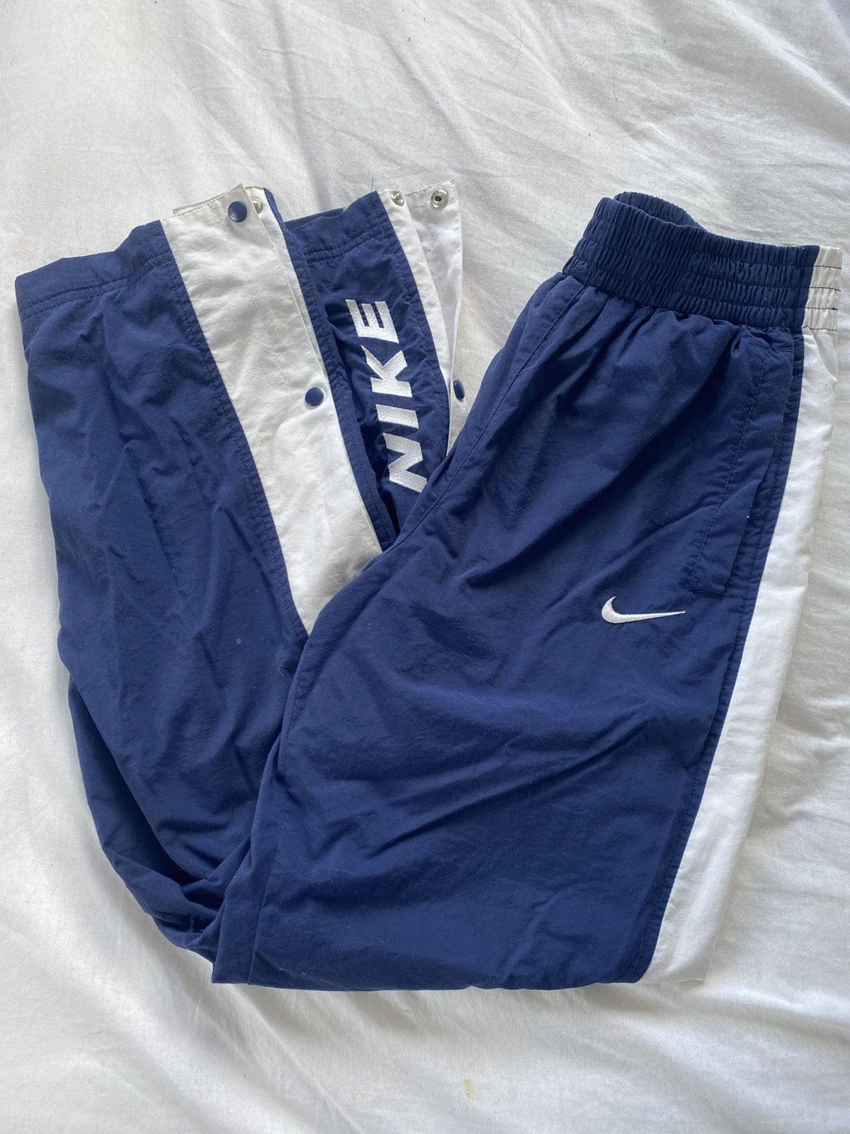 Nike Nike Vintage Button Up Pants Size 30" / US 8 / IT 44 - 1 Thumbnail