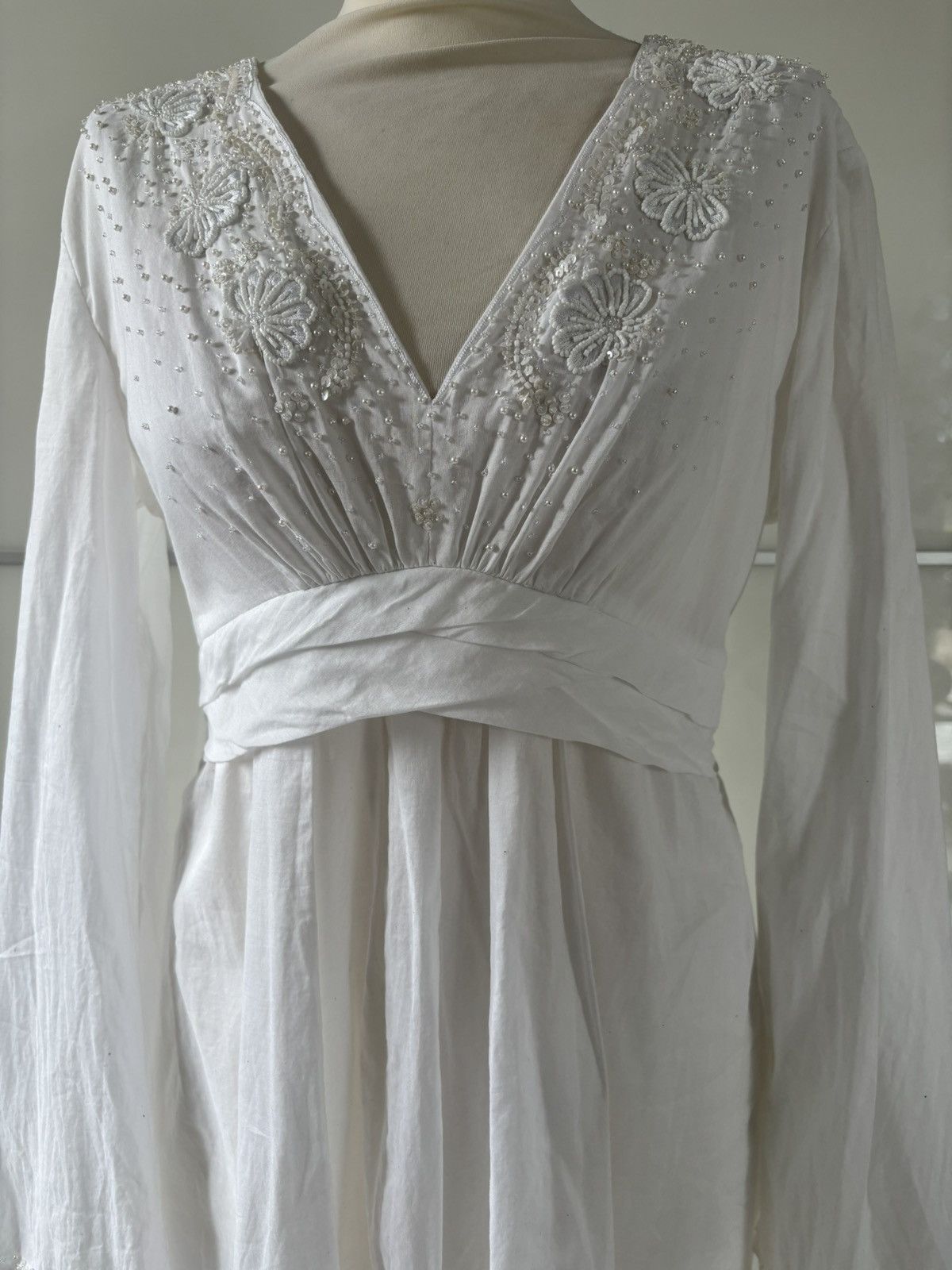 Designer Beaded flowy dress Size L / US 10 / IT 46 - 8 Thumbnail
