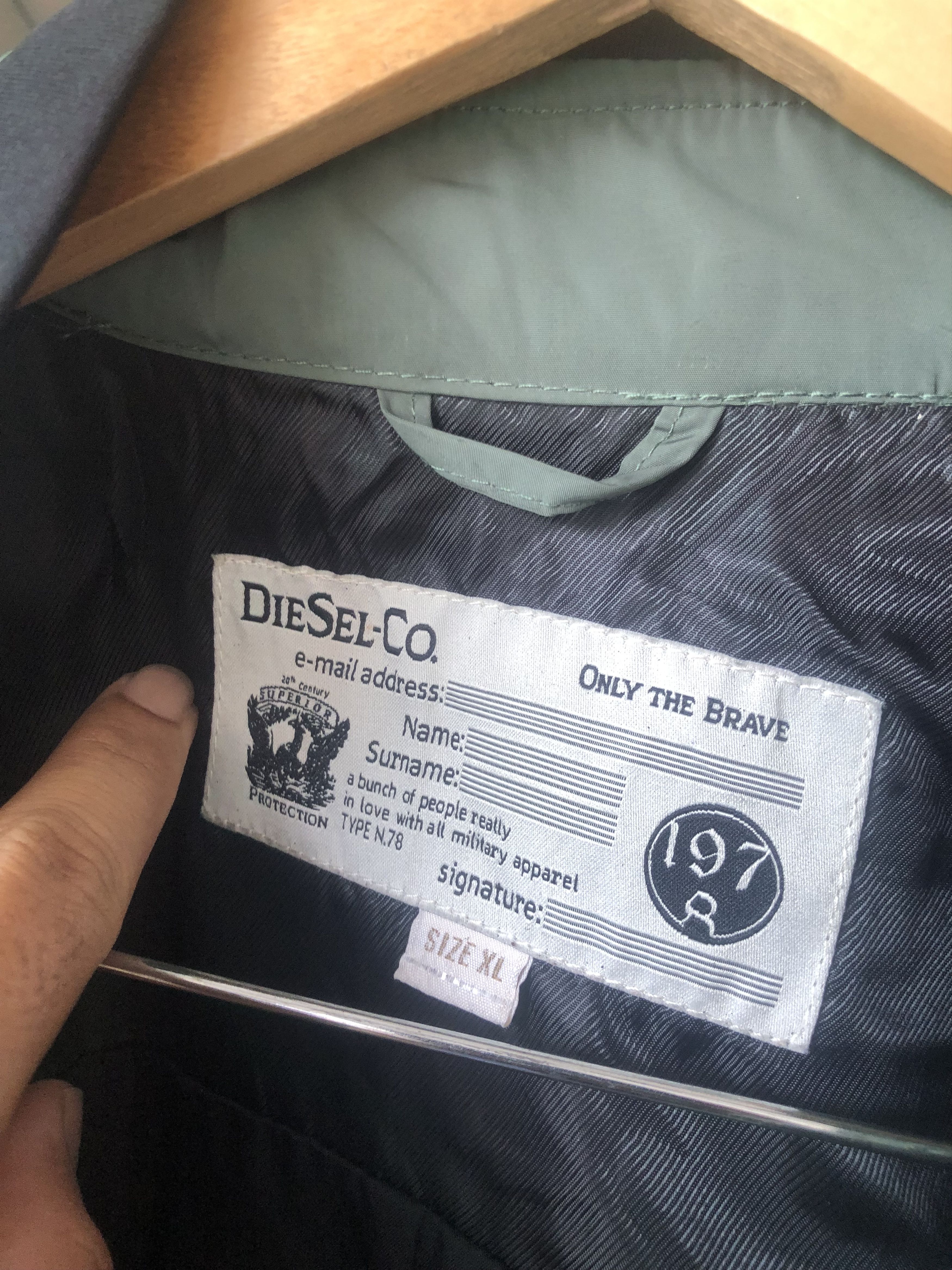 Diesel Nice❗️Diesel light Riding Jacket in Green Nylon Size US XL / EU 56 / 4 - 3 Thumbnail