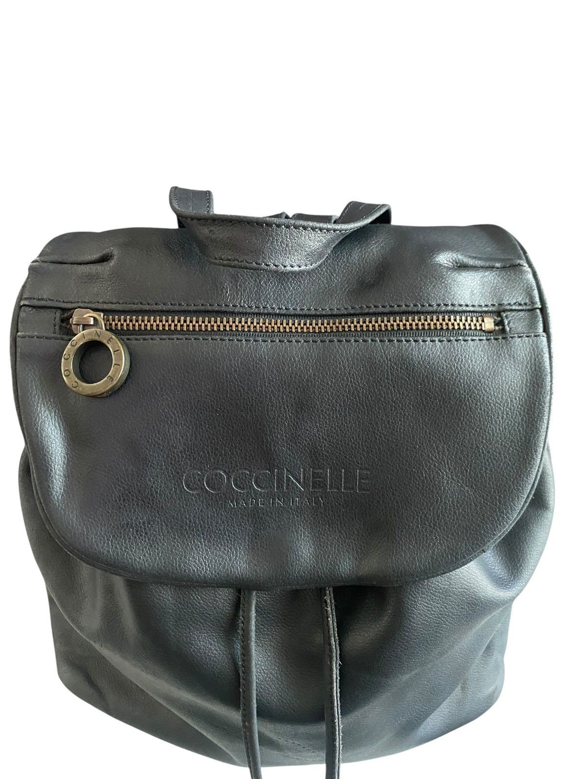 Brunello Cucinelli Archive Italian Designer Leather Backpack COCCINELLE Rare Size ONE SIZE - 4 Thumbnail