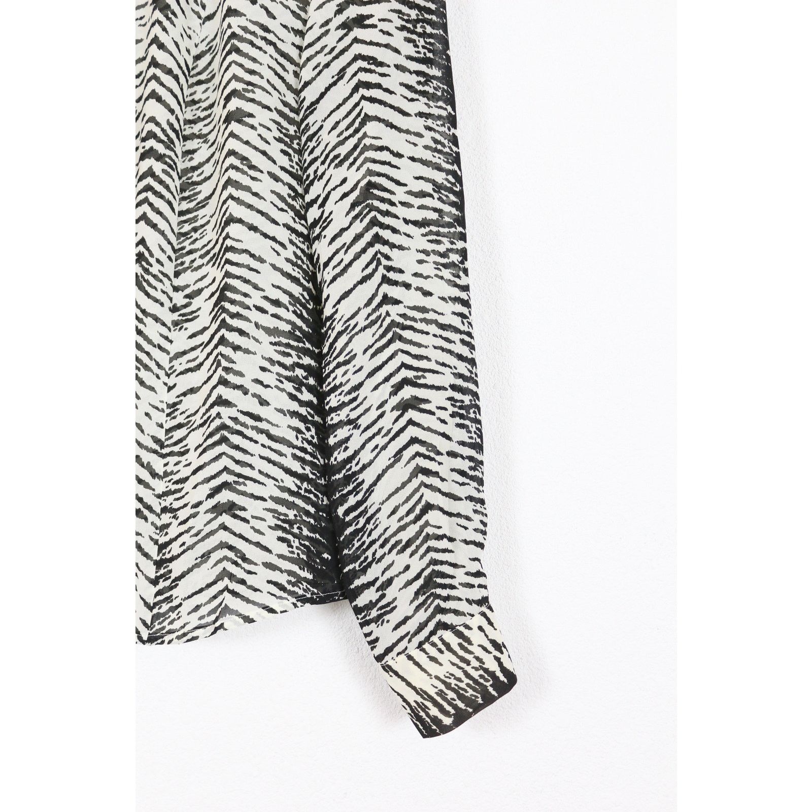 Valentino VAL by Valentino Zebra Printed Shirt Blouse IT 38 Size XS / US 0-2 / IT 36-38 - 2 Thumbnail