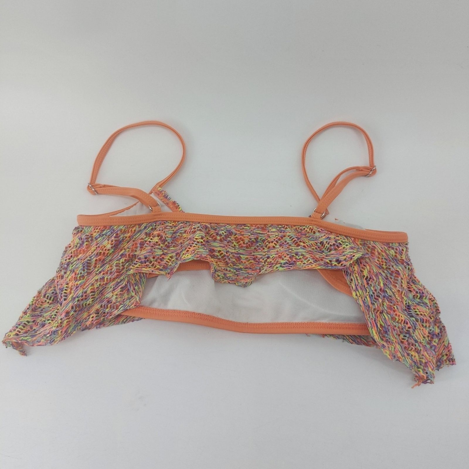 REEF Reef Women's Large Y2K Bikini Top Orange Multicolored Pool Size L / US 10 / IT 46 - 12 Thumbnail