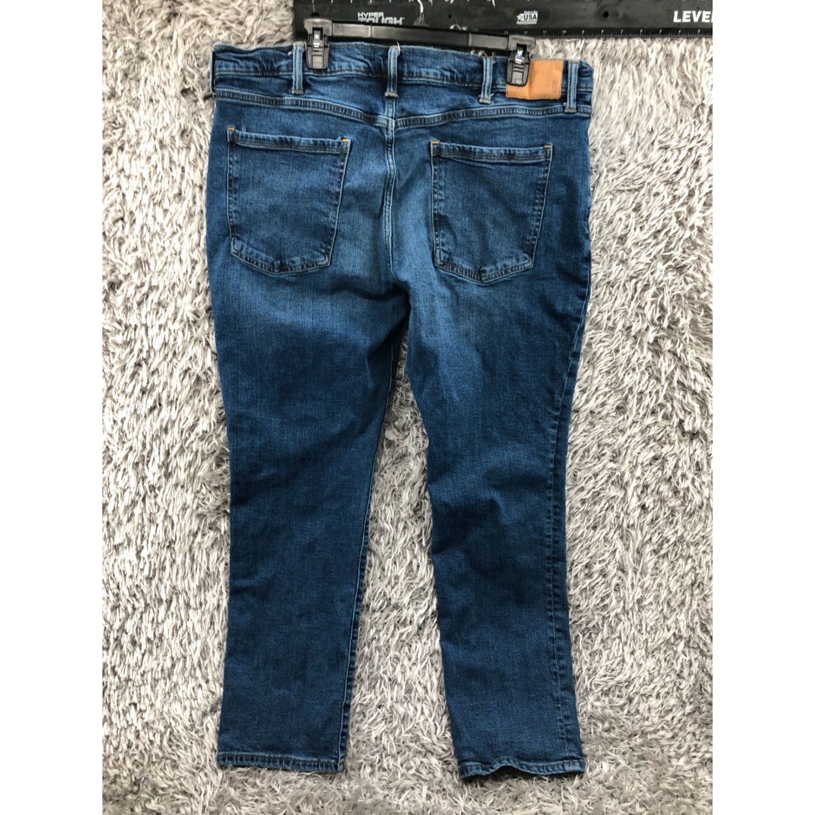 Vintage Mutual Weave The Taper Jeans Mens 40x30 Mid Rise Medium Wash Blue Size US 40 / EU 56 - 5 Thumbnail