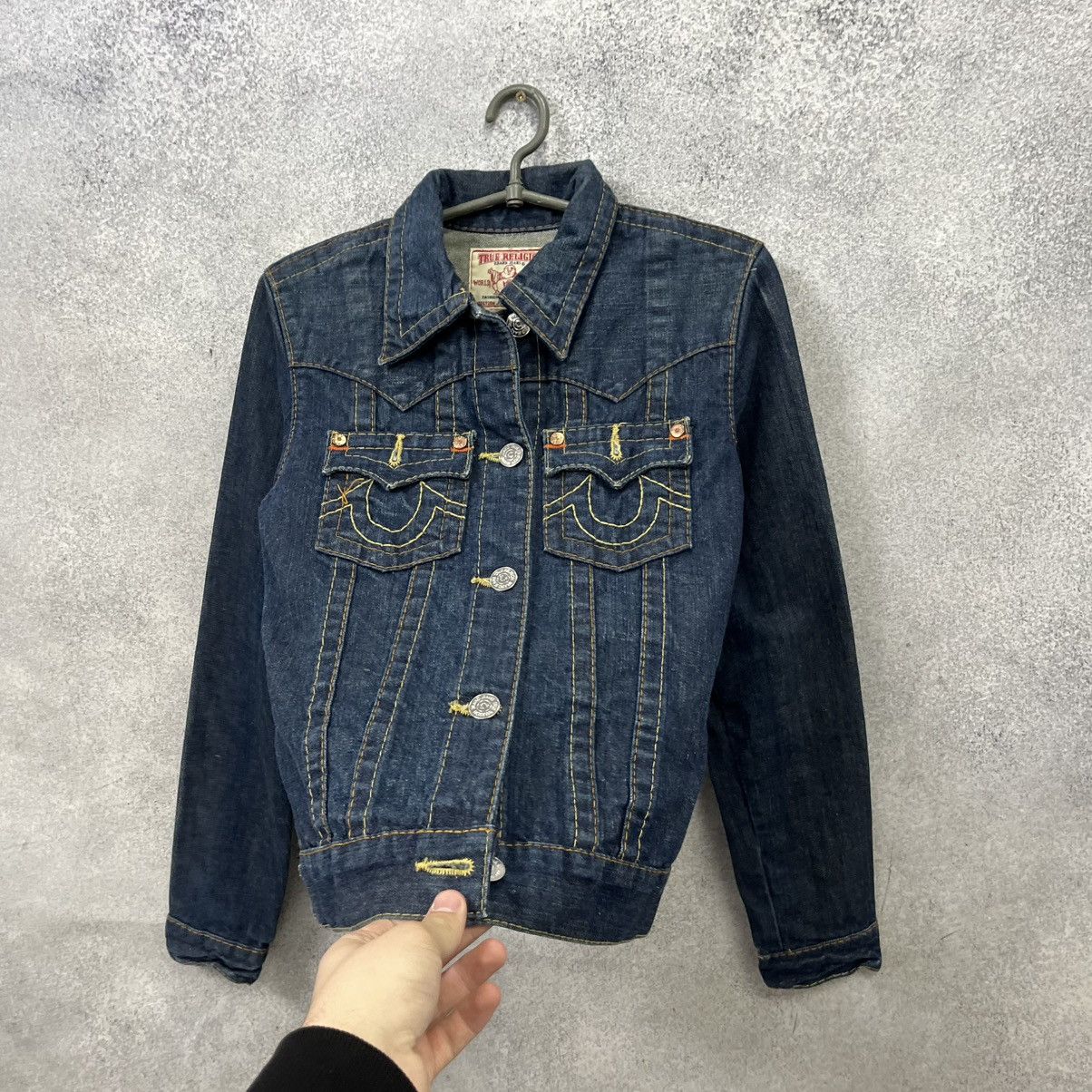 True Religion Vintage True Religion Jean Jacket Chief Keef Size US S / EU 44-46 / 1 - 7 Thumbnail