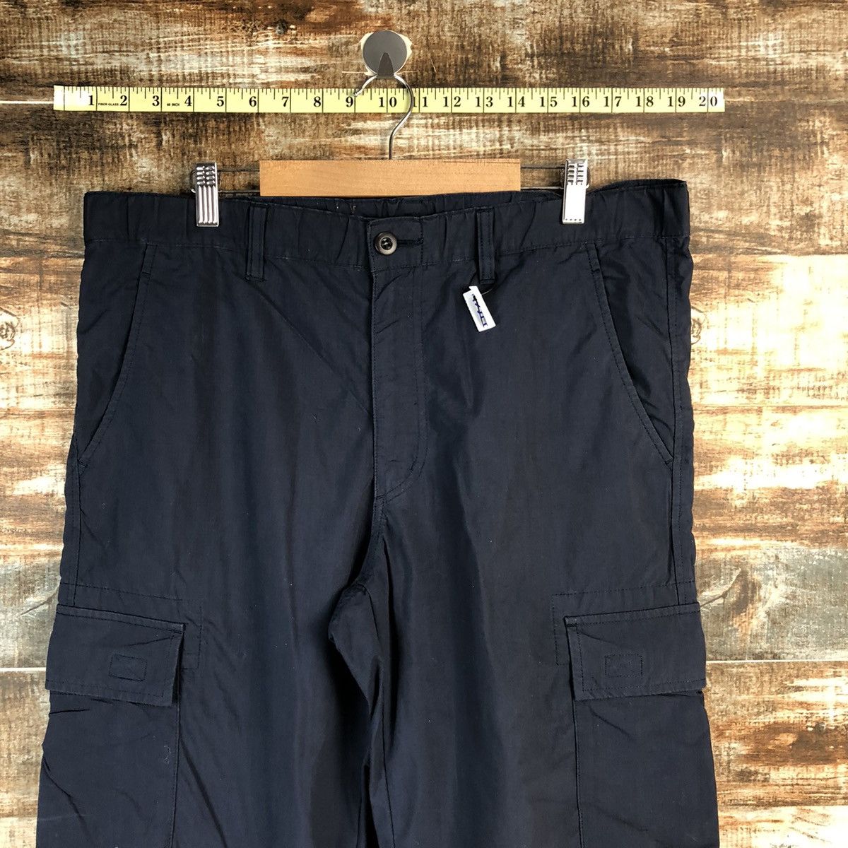 Japanese Brand Uniqlo Dark Blue multipocket Short Pants #A2379 Size US 33 - 4 Thumbnail