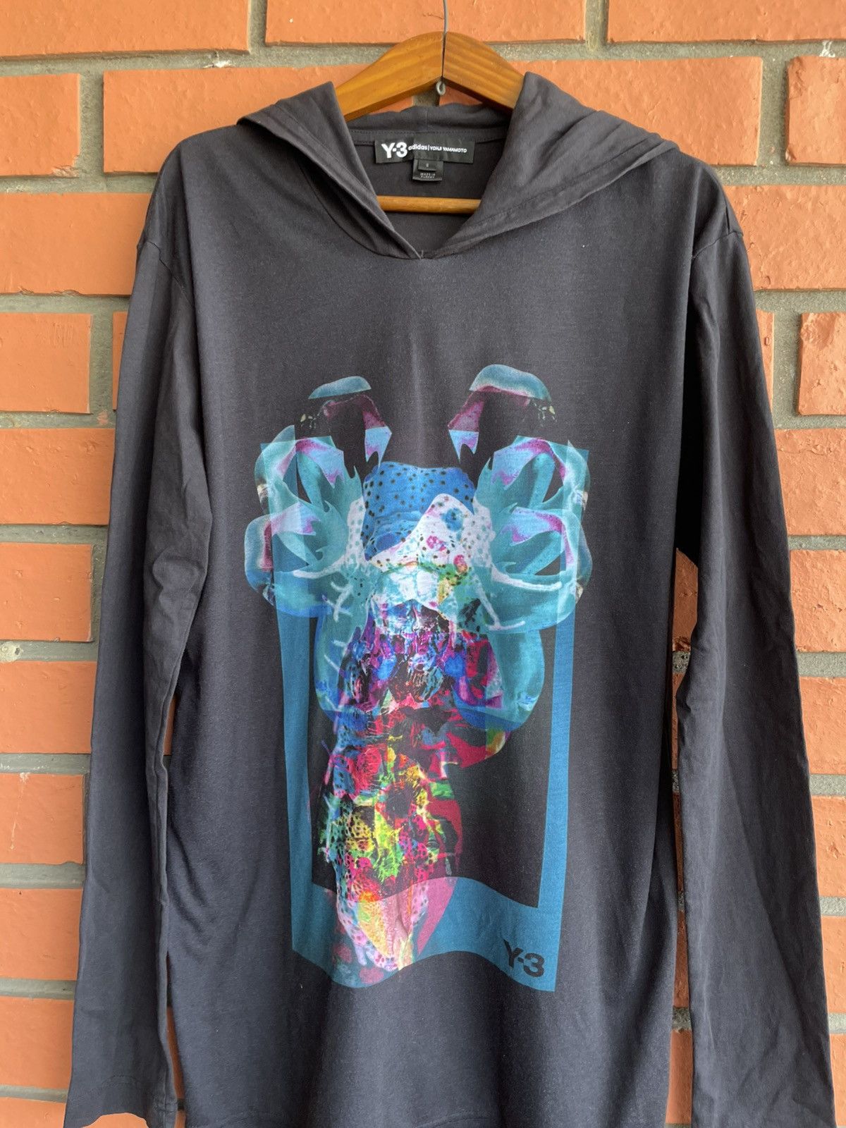 Adidas × Y's Adidas Y-3 Yohji Yamamoto hoodie sweatshirt Artwork abstract Size US S / EU 44-46 / 1 - 3 Thumbnail